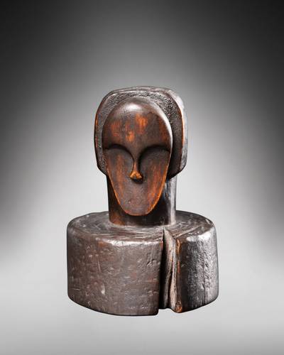 Fang miniatur head, Gabon