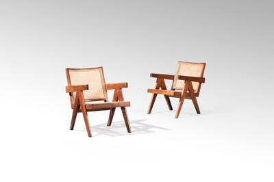 Pair of Easy PJ-SI-29-A armchairs, circa 1952-1956 