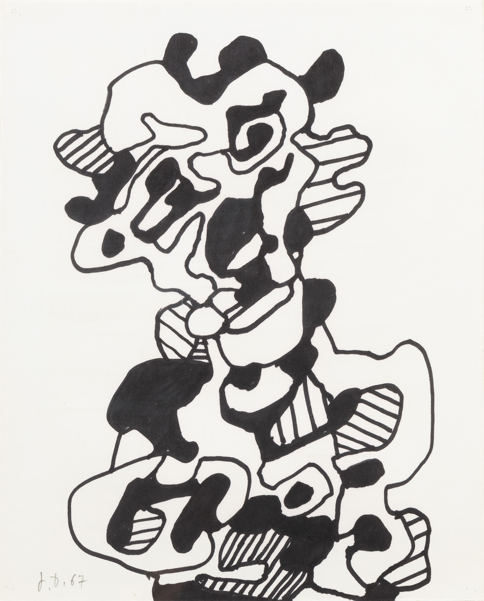 Jean Dubuffet — Personnage (buste) (marker M.312)