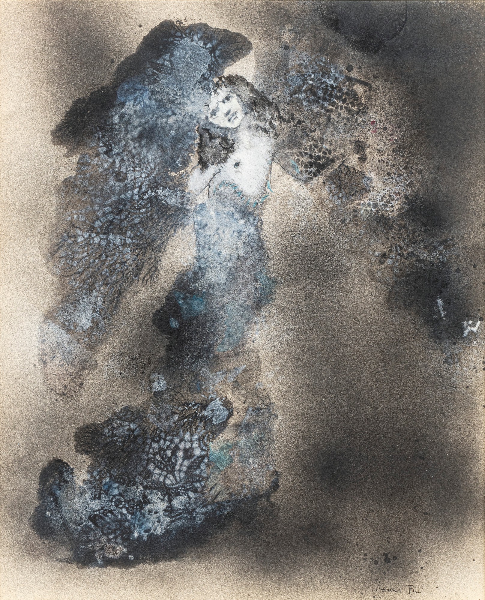 Leonor Fini — Femme en bleu