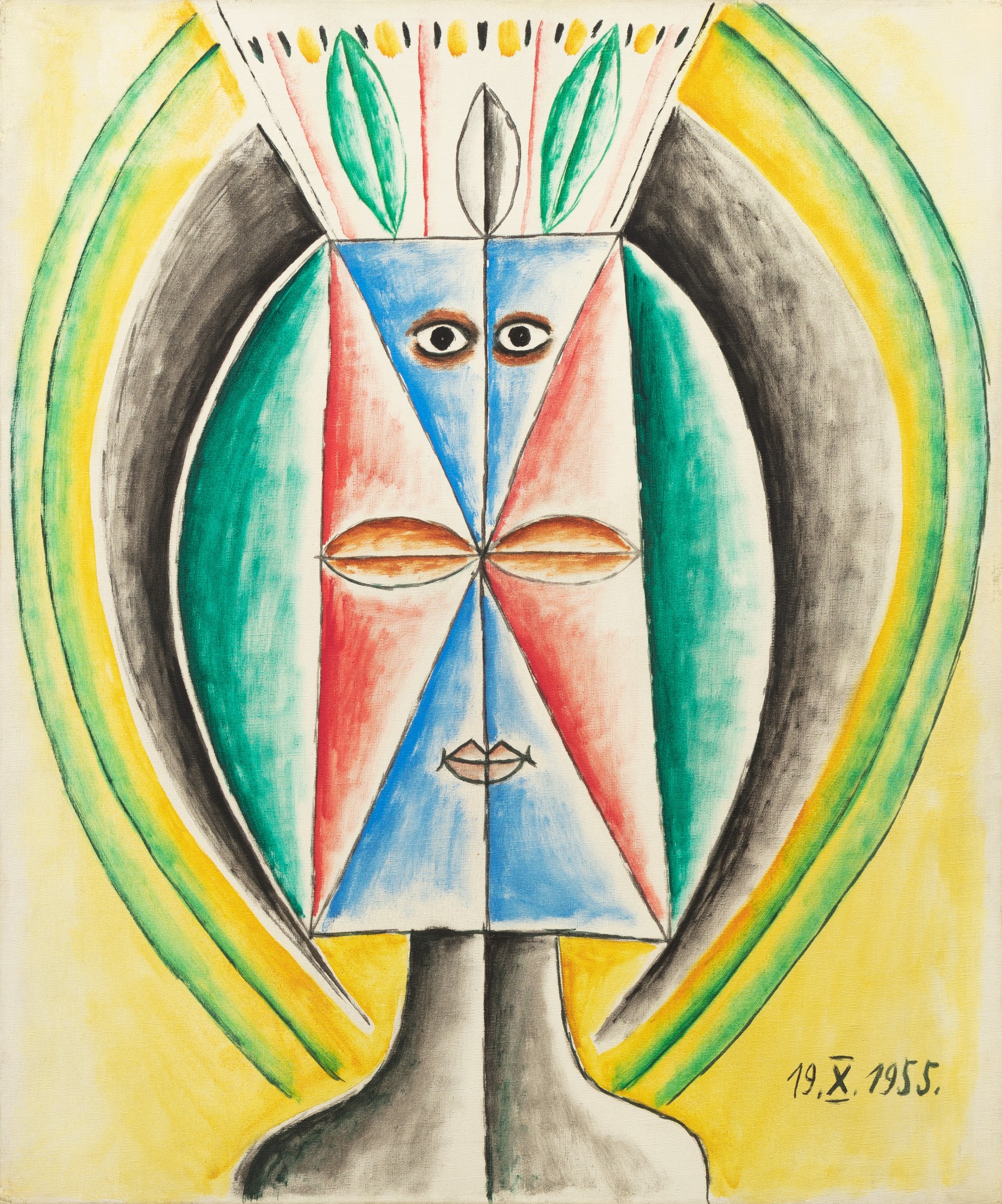 Victor Brauner — Tête de Femme Feuille ou Capitale de la plante 
