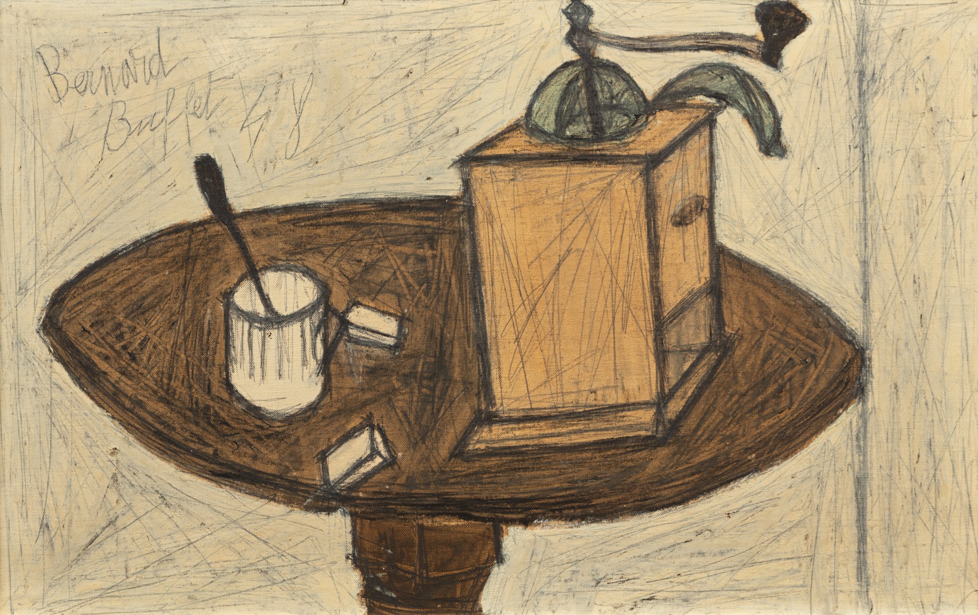 Bernard Buffet — Tasse et moulin à café