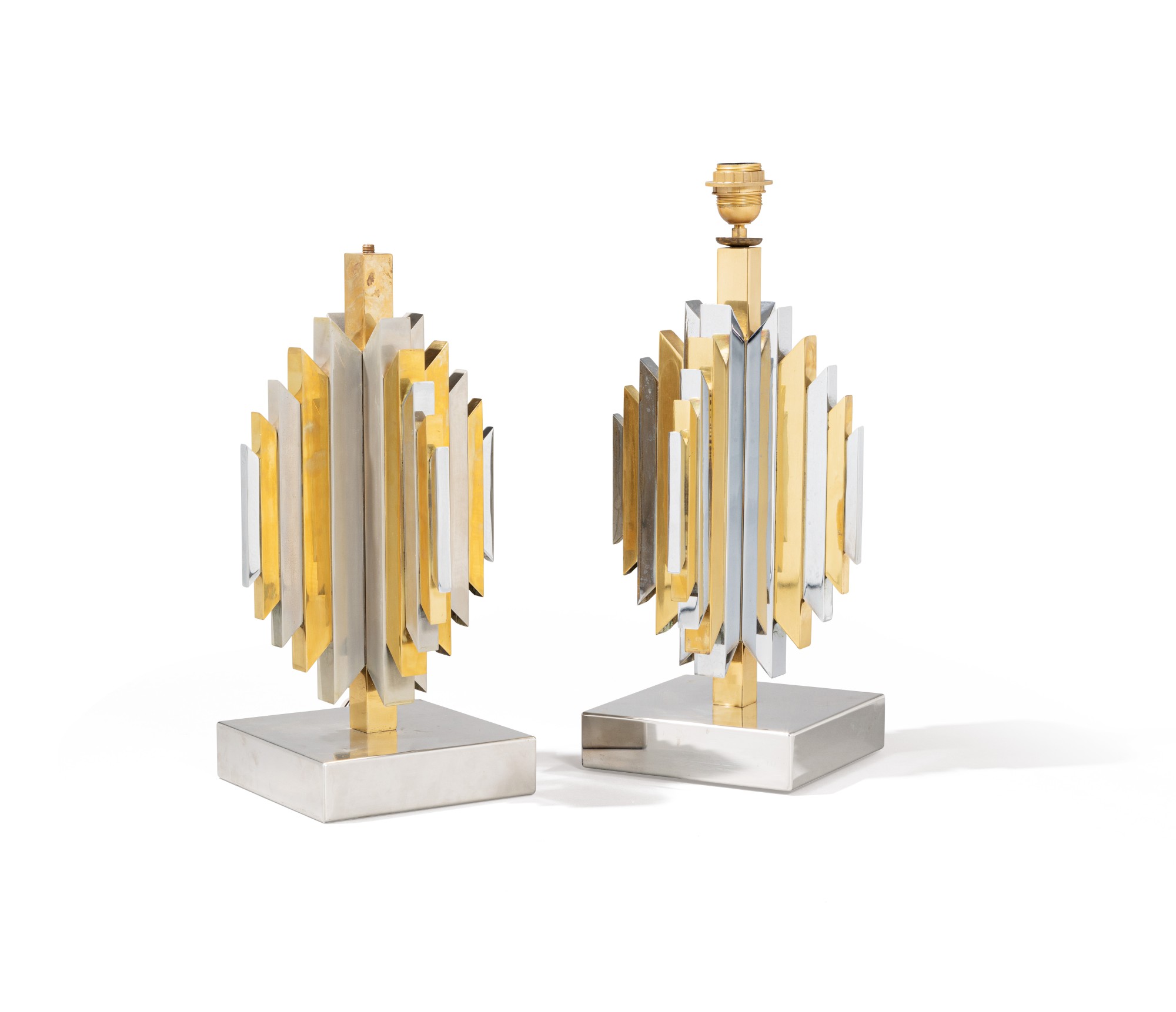 French work — Pair of table lamps, circa 1970