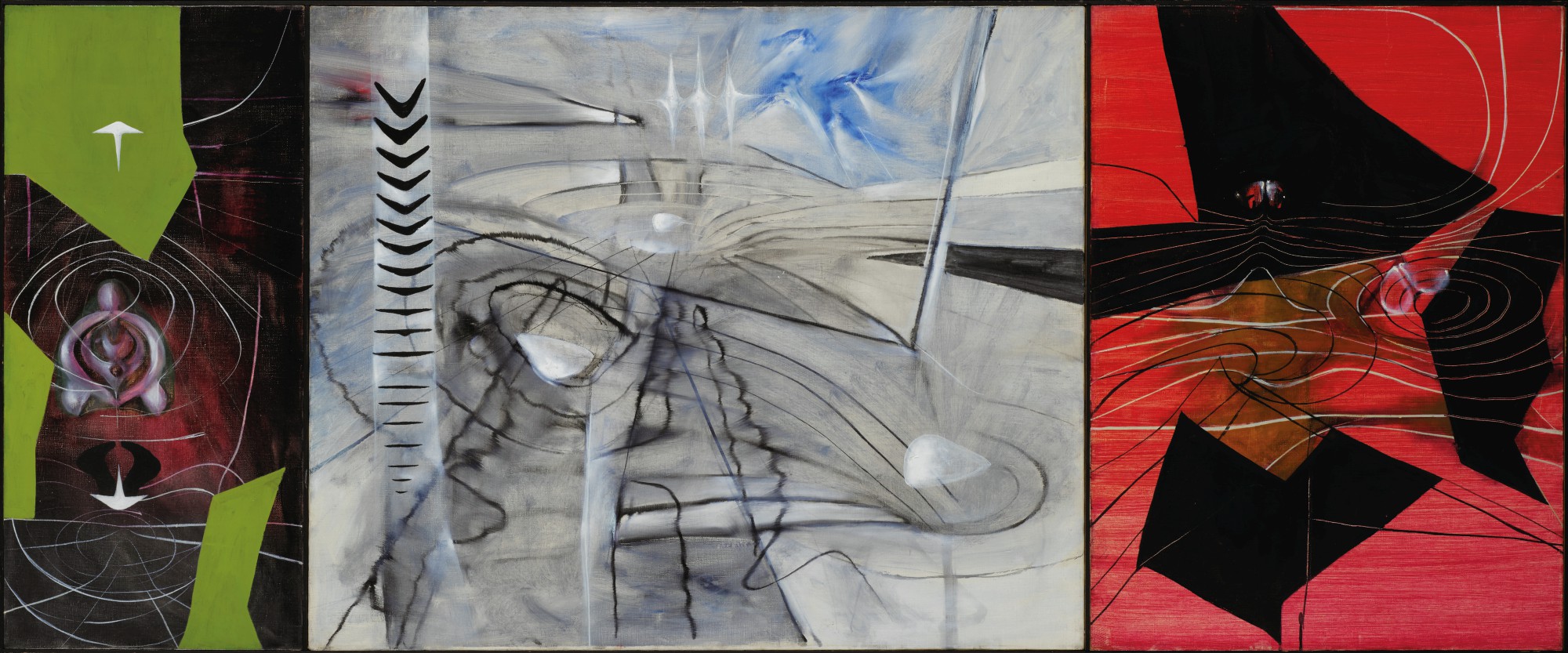 Roberto Matta — Prince of Blood (triptych)