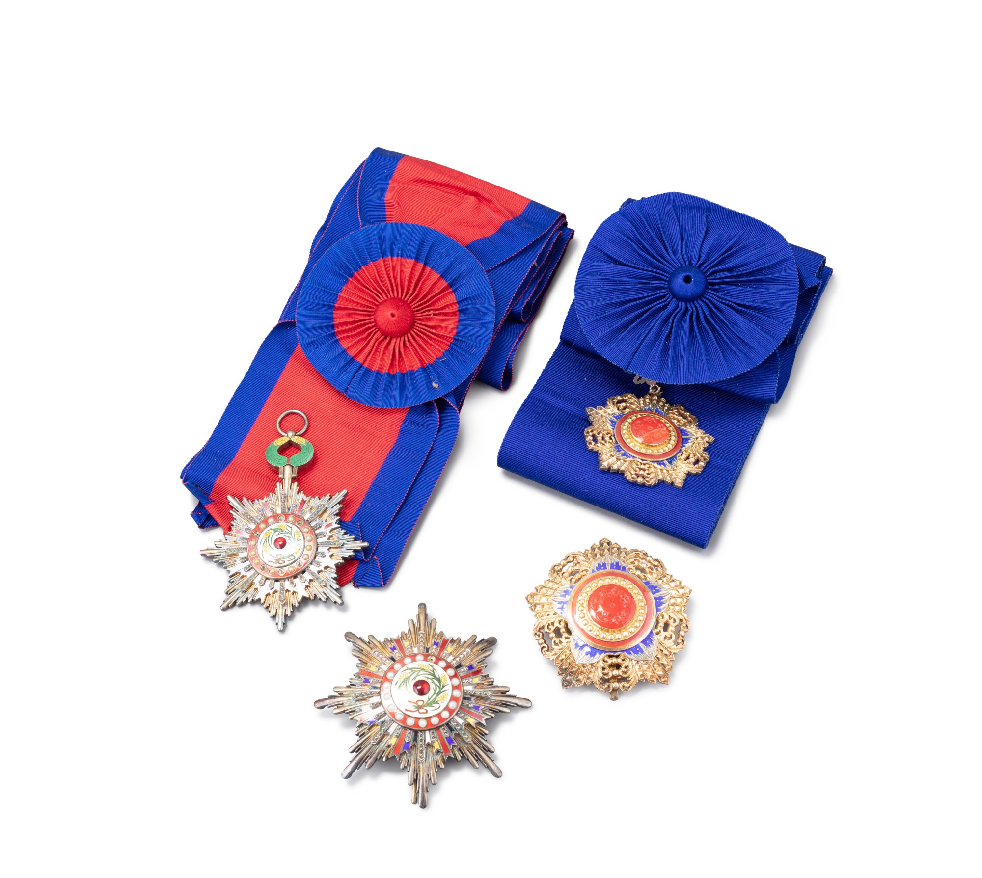 Two sets of decoration medals