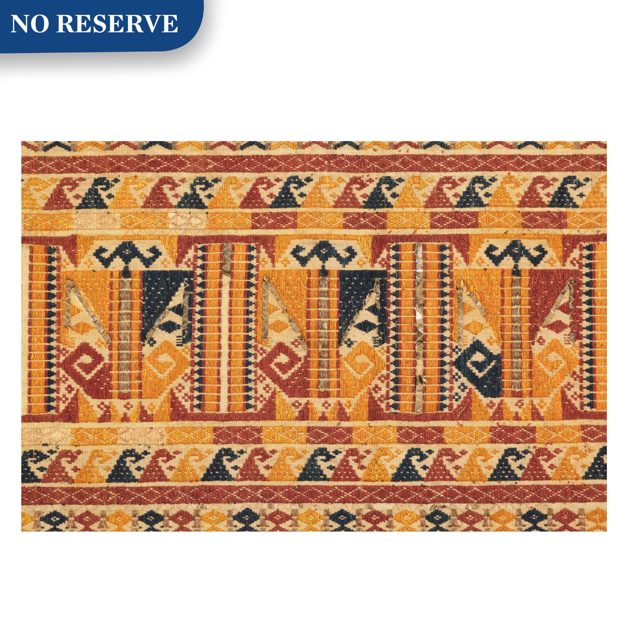 Unknown — Ceremonial hanging "ship cloth" tatibin, Lampung, Sumatra, Indonesia, ca. 1900