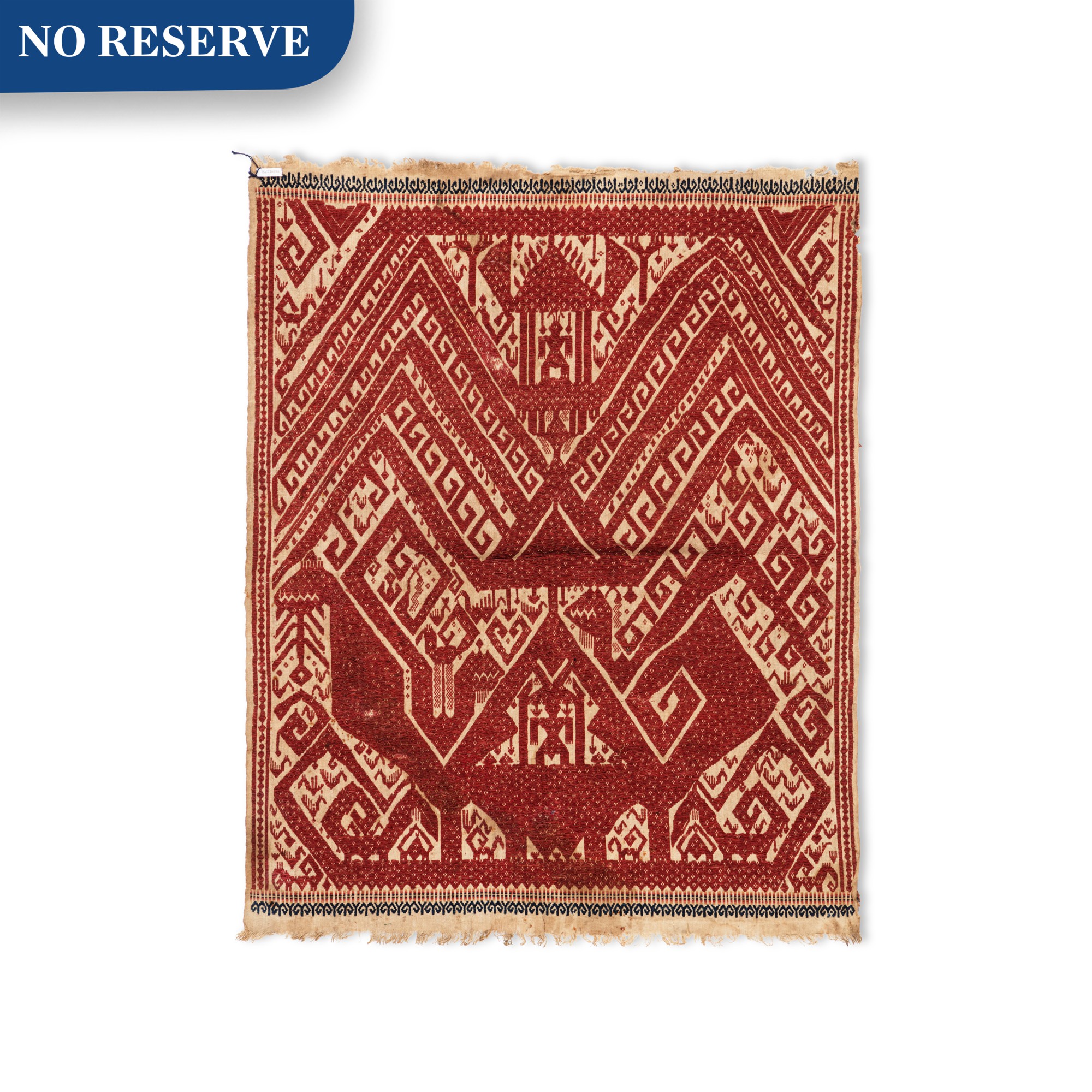 Unknown — Two ceremonial "ship clothes" tampan, Lampung, Sumatra, Indonesia, early 20th century