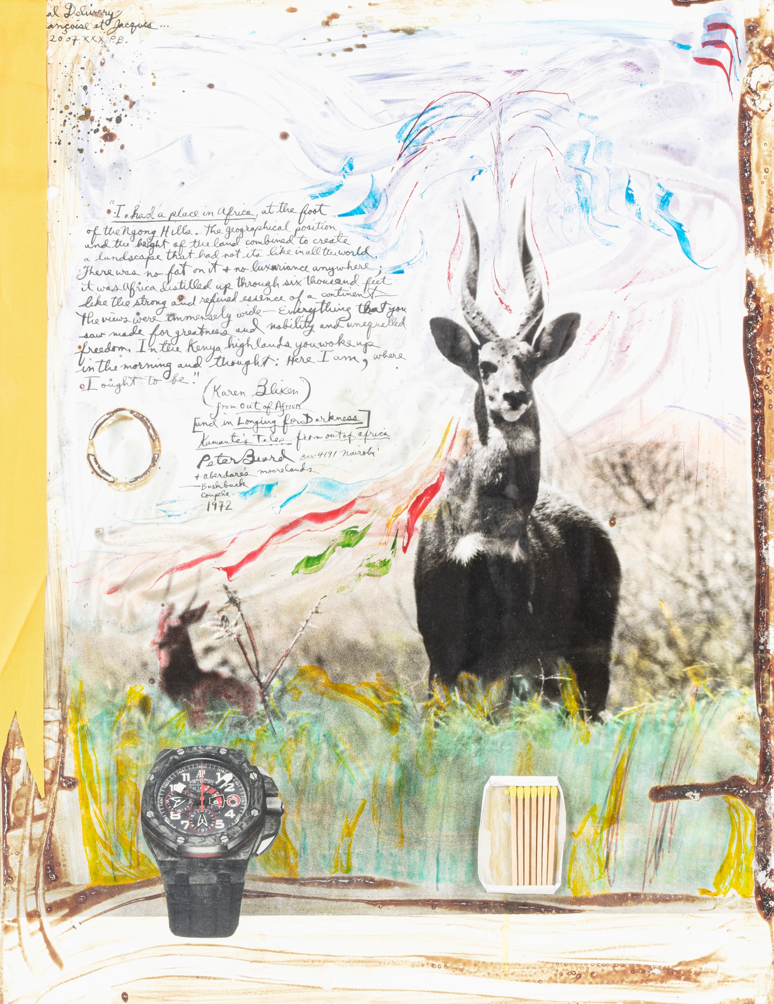 Peter Beard — Large Horned Bushbuck, ca 1975