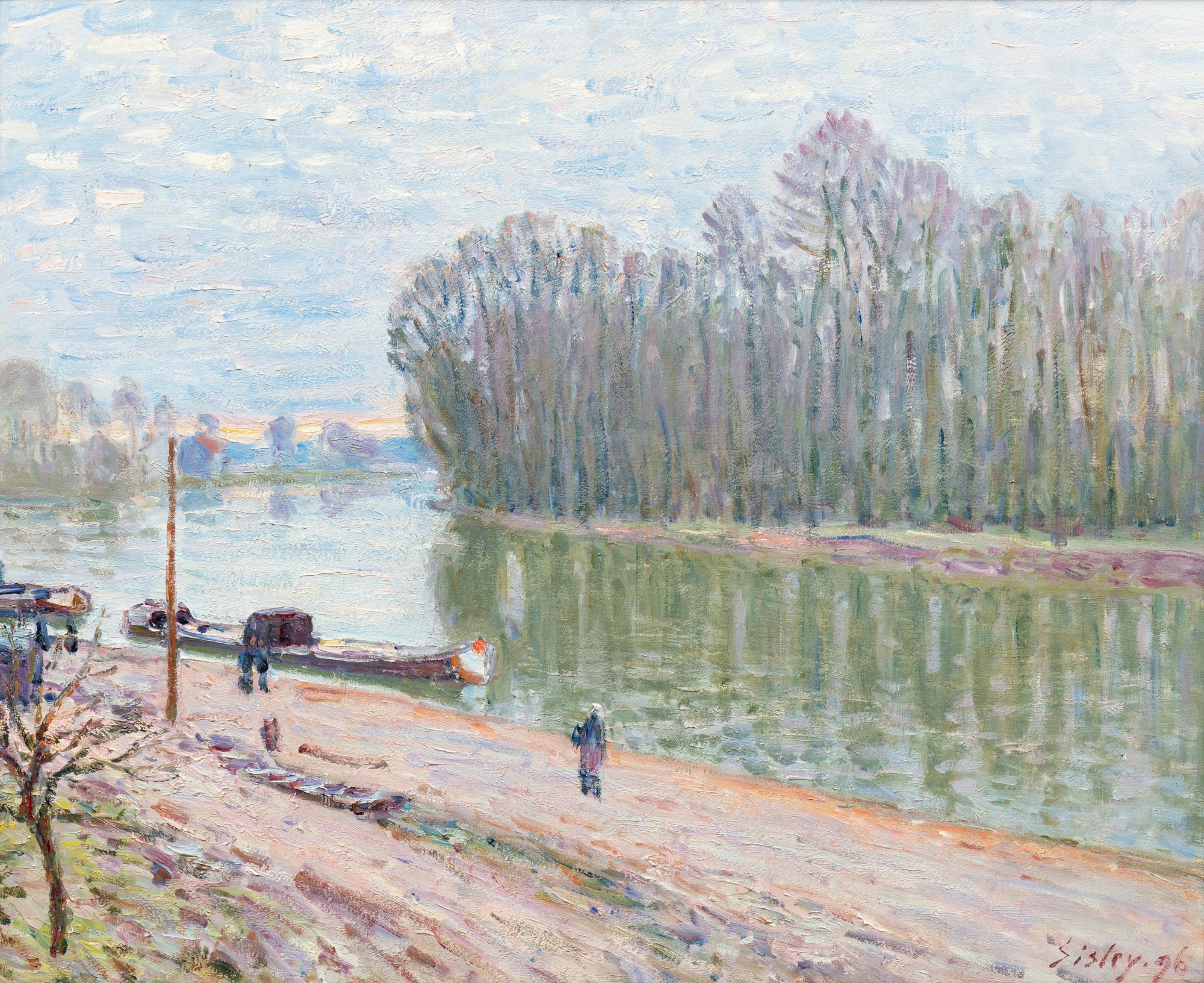 Alfred Sisley — Bords du Loing, effet du matin