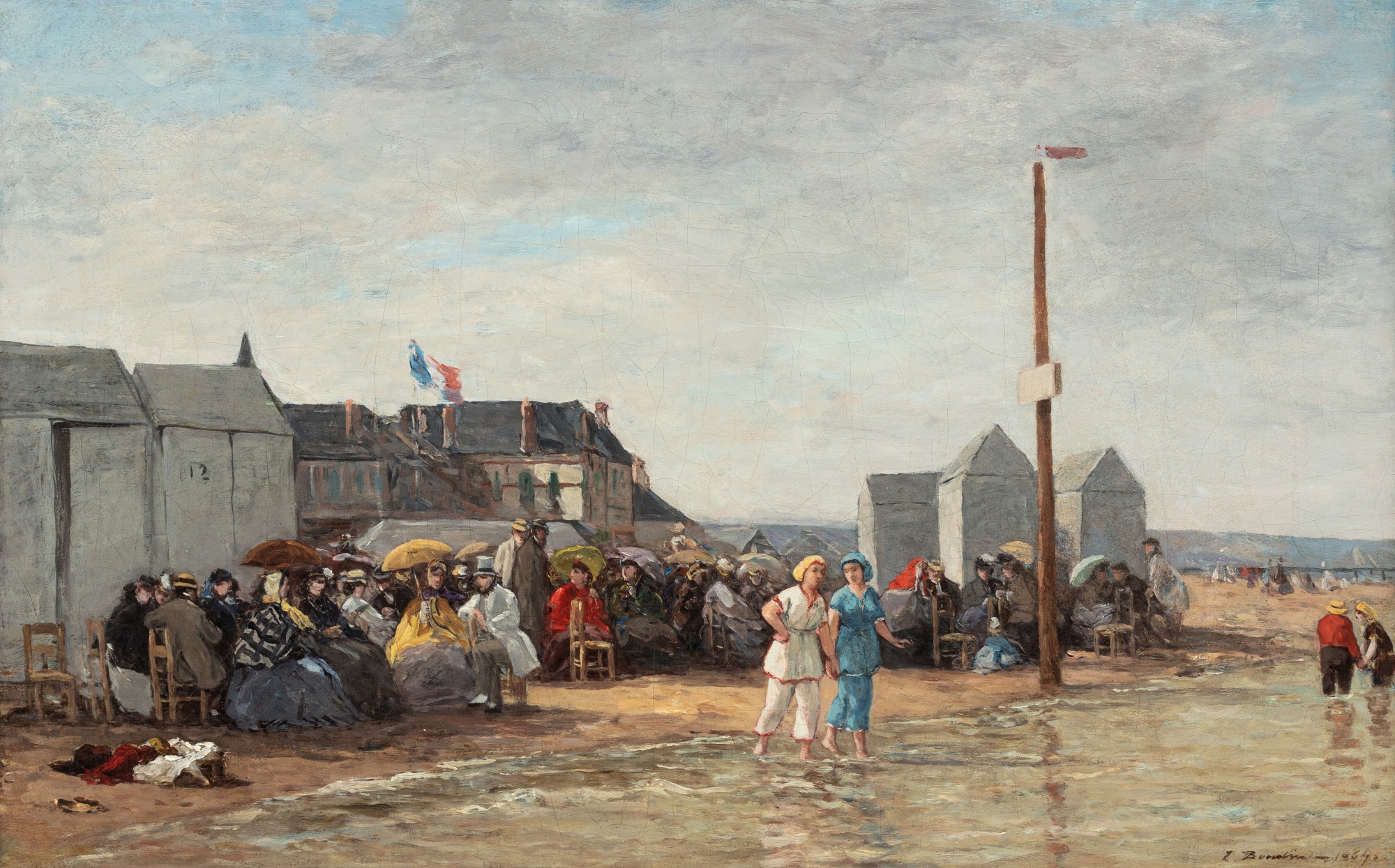 Eugène Louis Boudin — L'heure du bain à Trouville