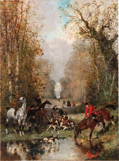 L'Hallali en forêt de Chantilly (Equipage du Duc d'Aumale)