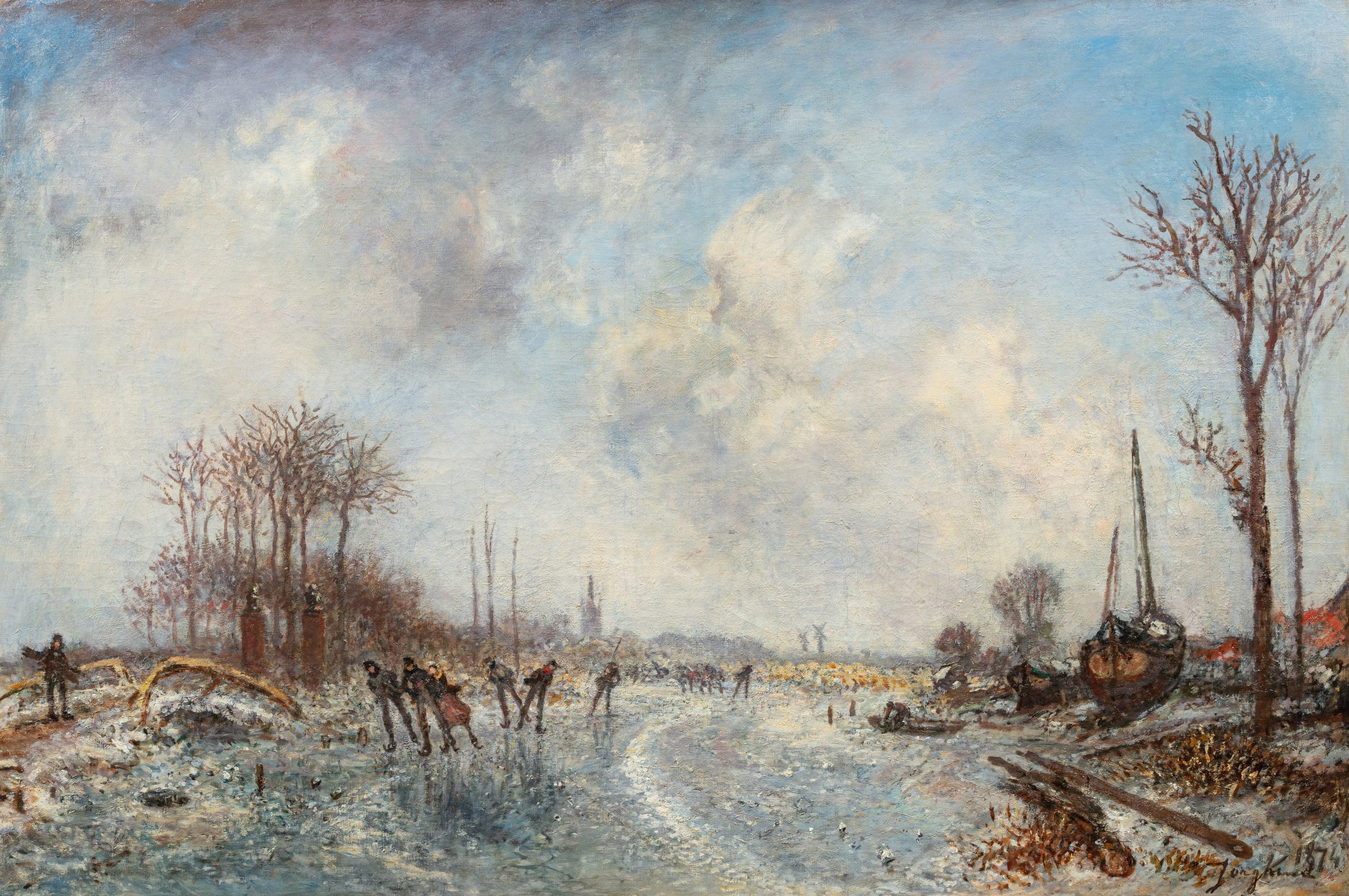 Patineurs près d'Overschie