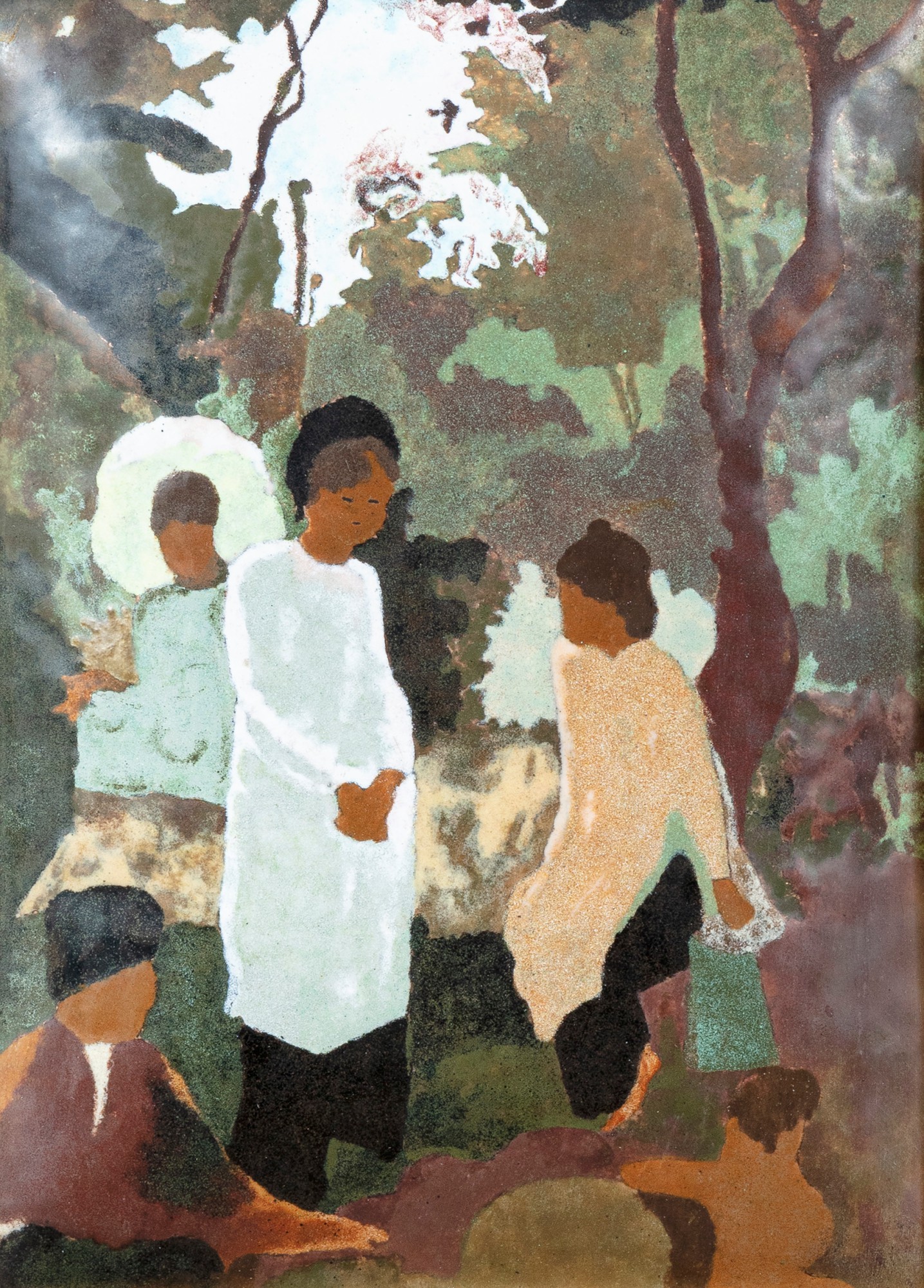 Joseph Inguimberty 款,  金蓮花村