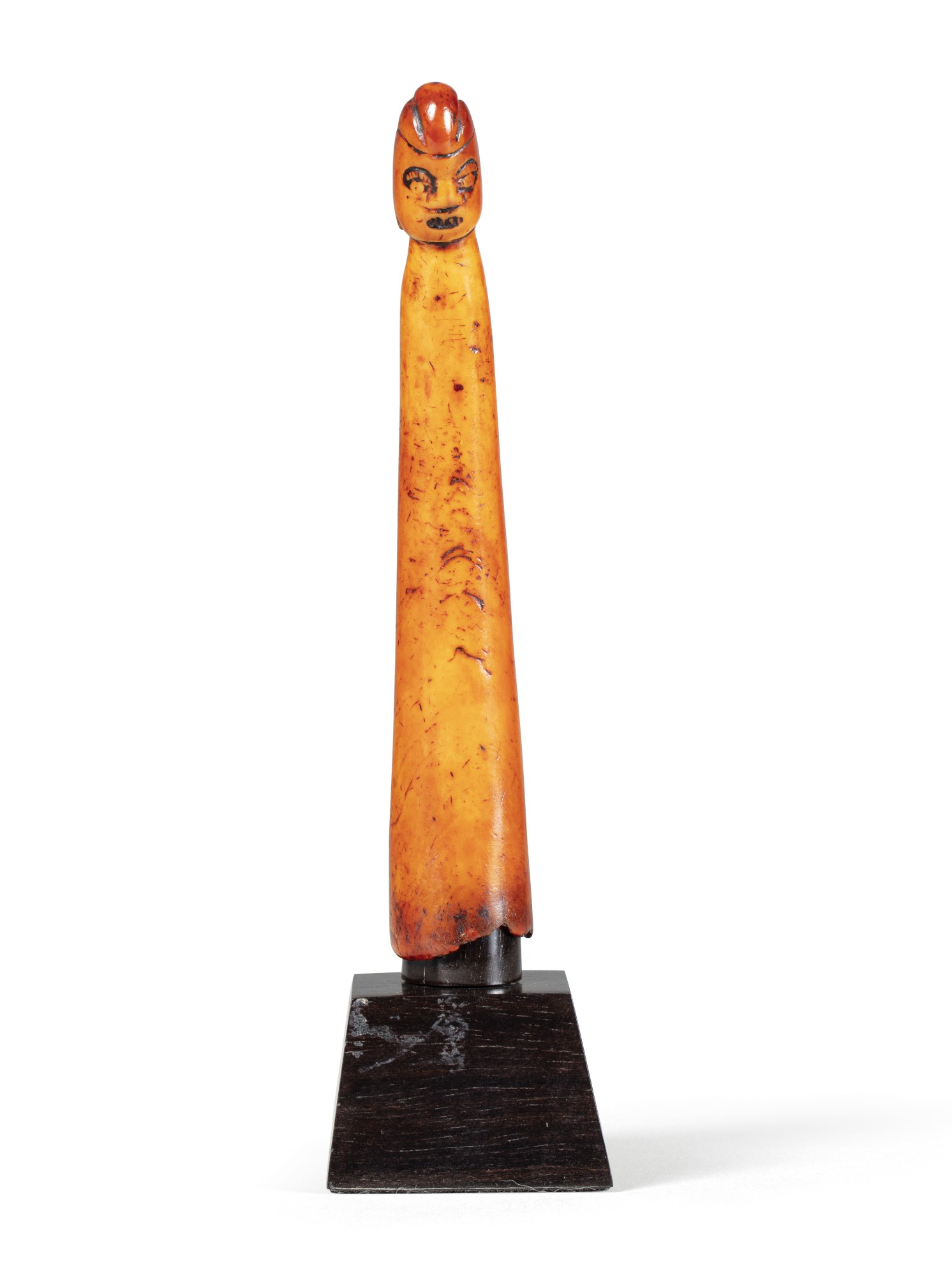 Anthropomorphic ivory horn, Kongo / Vili or Lumbo, Gabon — Anthropomorphic ivory horn, Kongo / Vili or Lumbo, Gabon