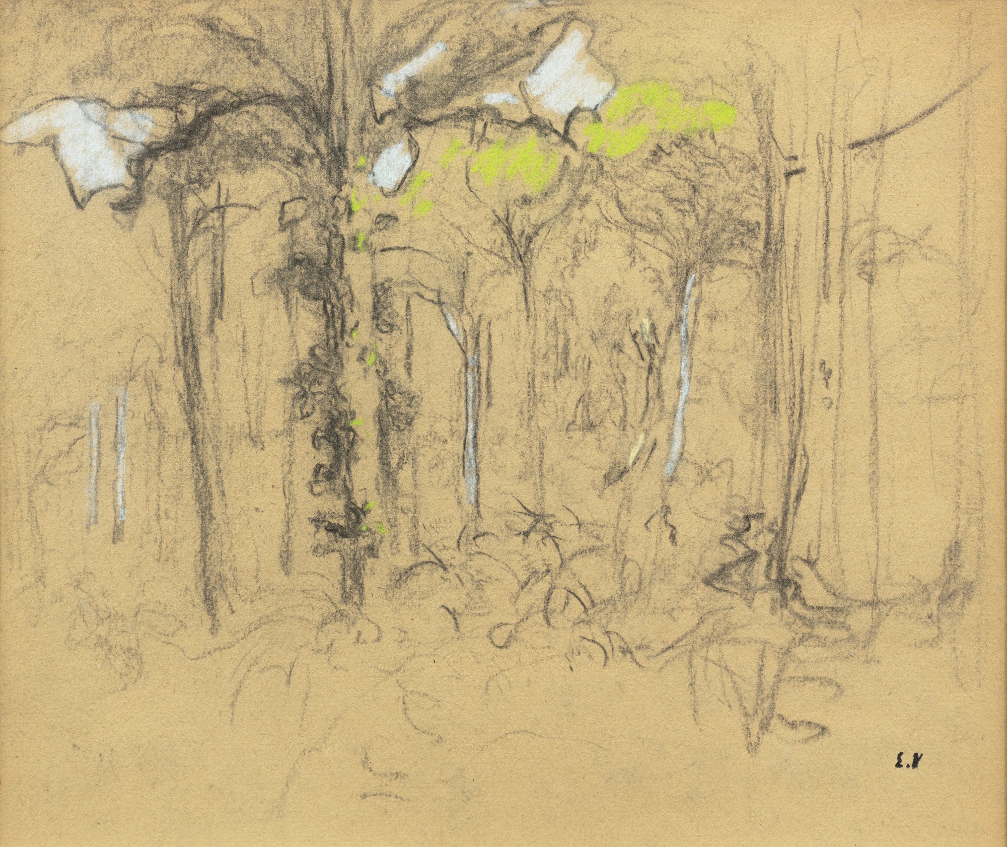 Edouard Vuillard — Les sous-bois dans le parc des Clayes