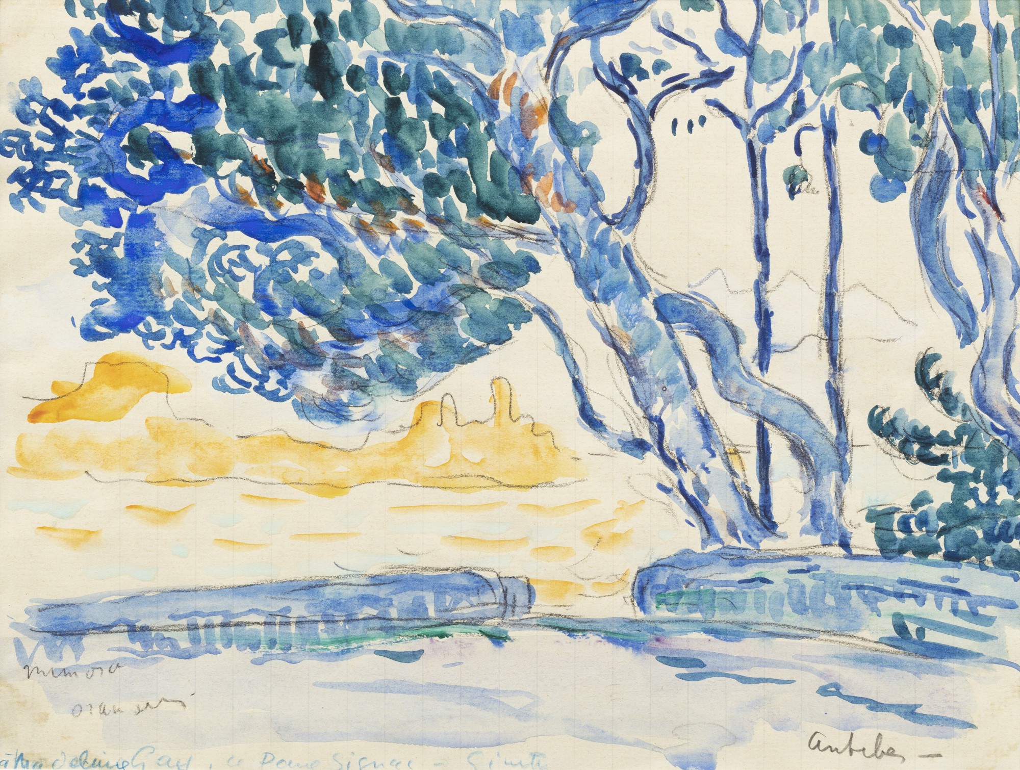 Paul Signac — Antibes, vu de Juan-les-Pins