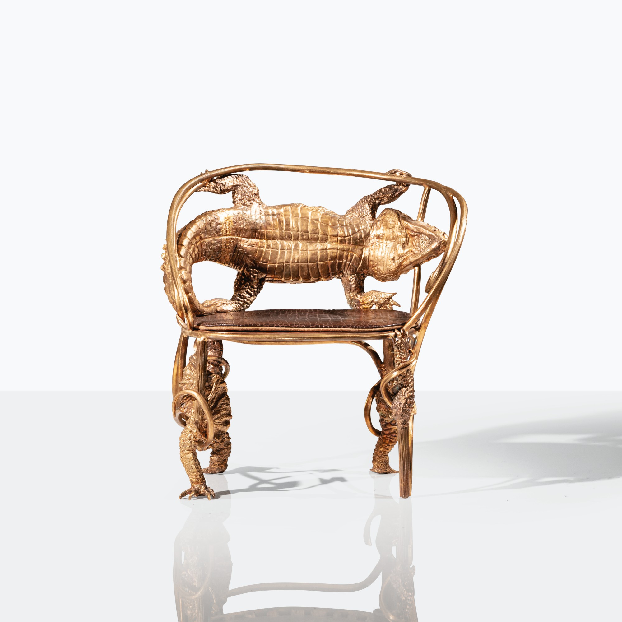 Claude Lalanne, 1925 - 2019 — Fauteuil Crocodile à queue basse
