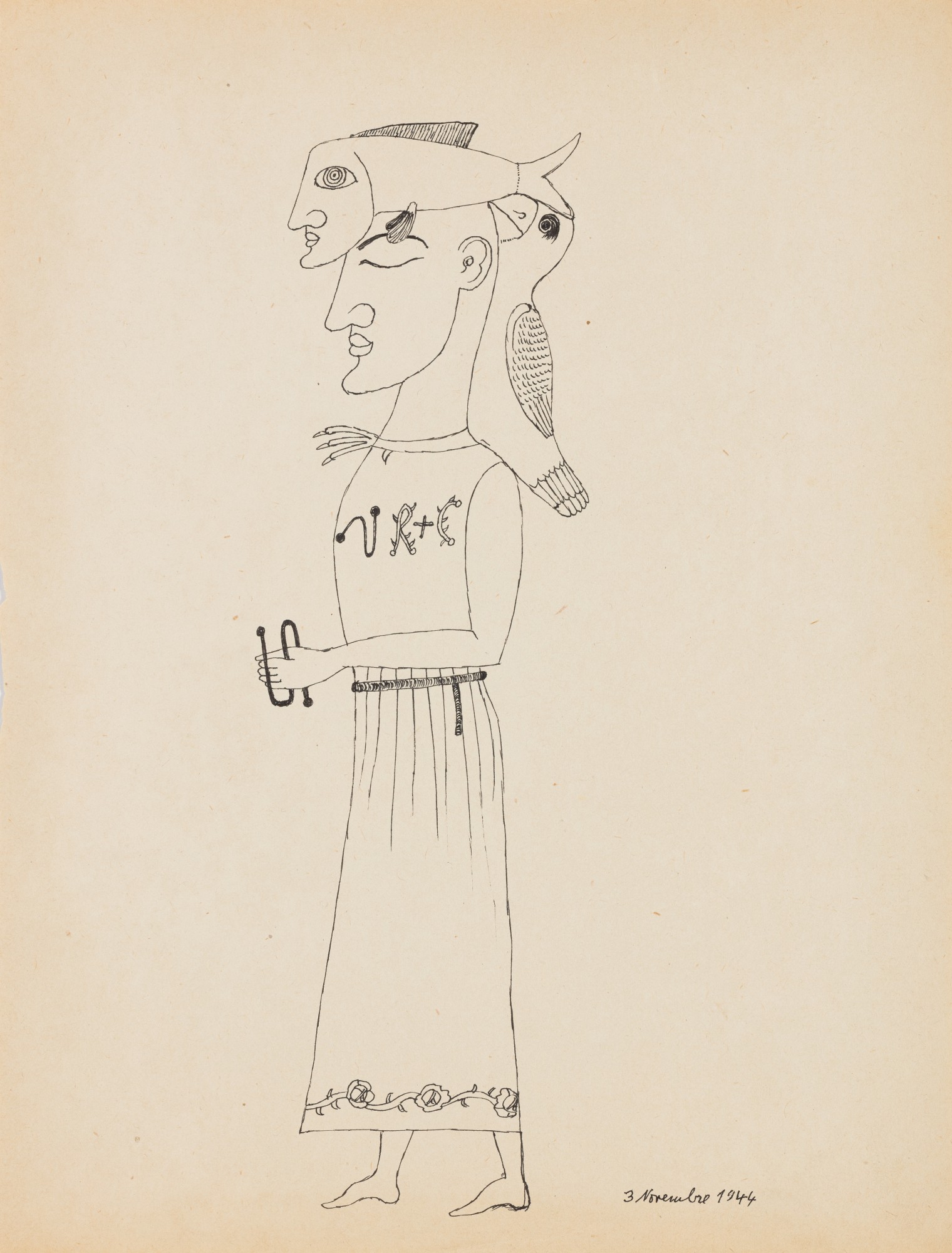 Egyptienne (Variation originale autour du thème de la femme rose-croix)    