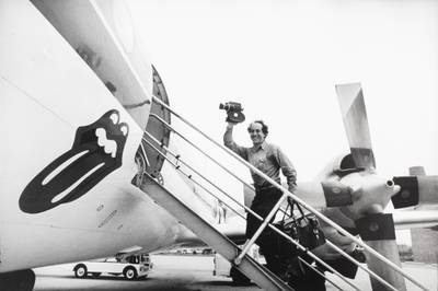 Robert Frank on the Stones 1972 tour, 1972