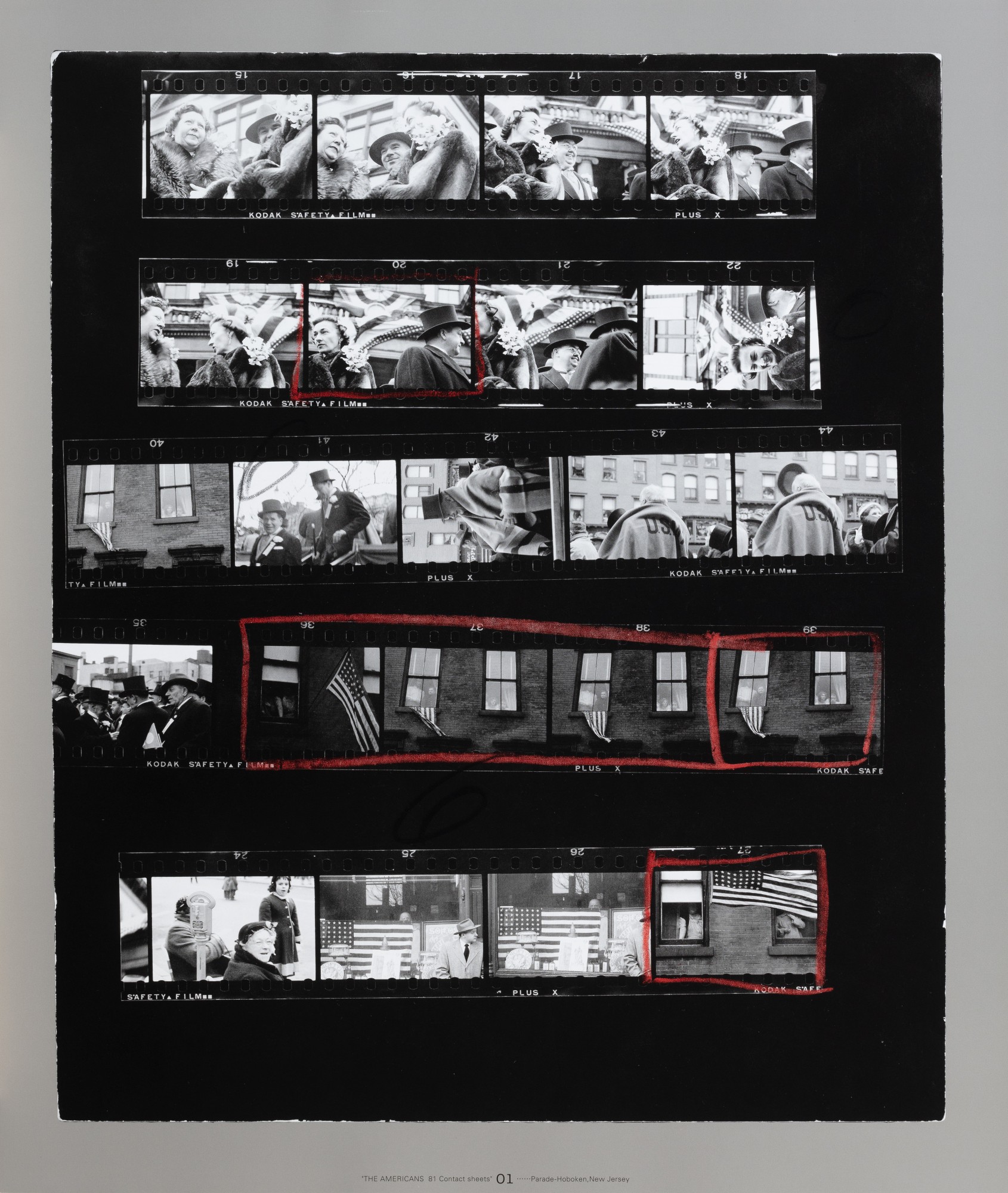 Robert Frank — (book) The Americans, 81 Contact Sheets, 2009