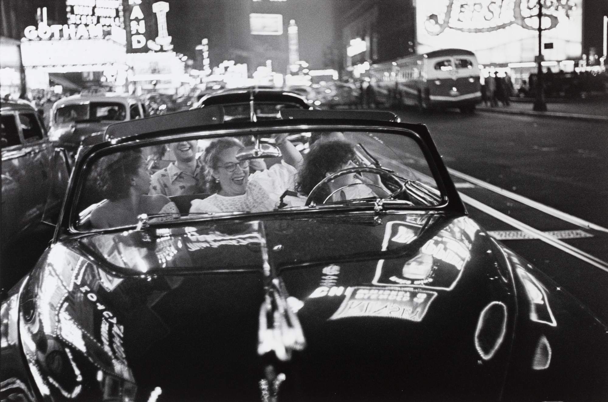 Broadway convertible, Times Square, NYC, c. 1949
