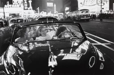 Broadway convertible, Times Square, NYC, c. 1949