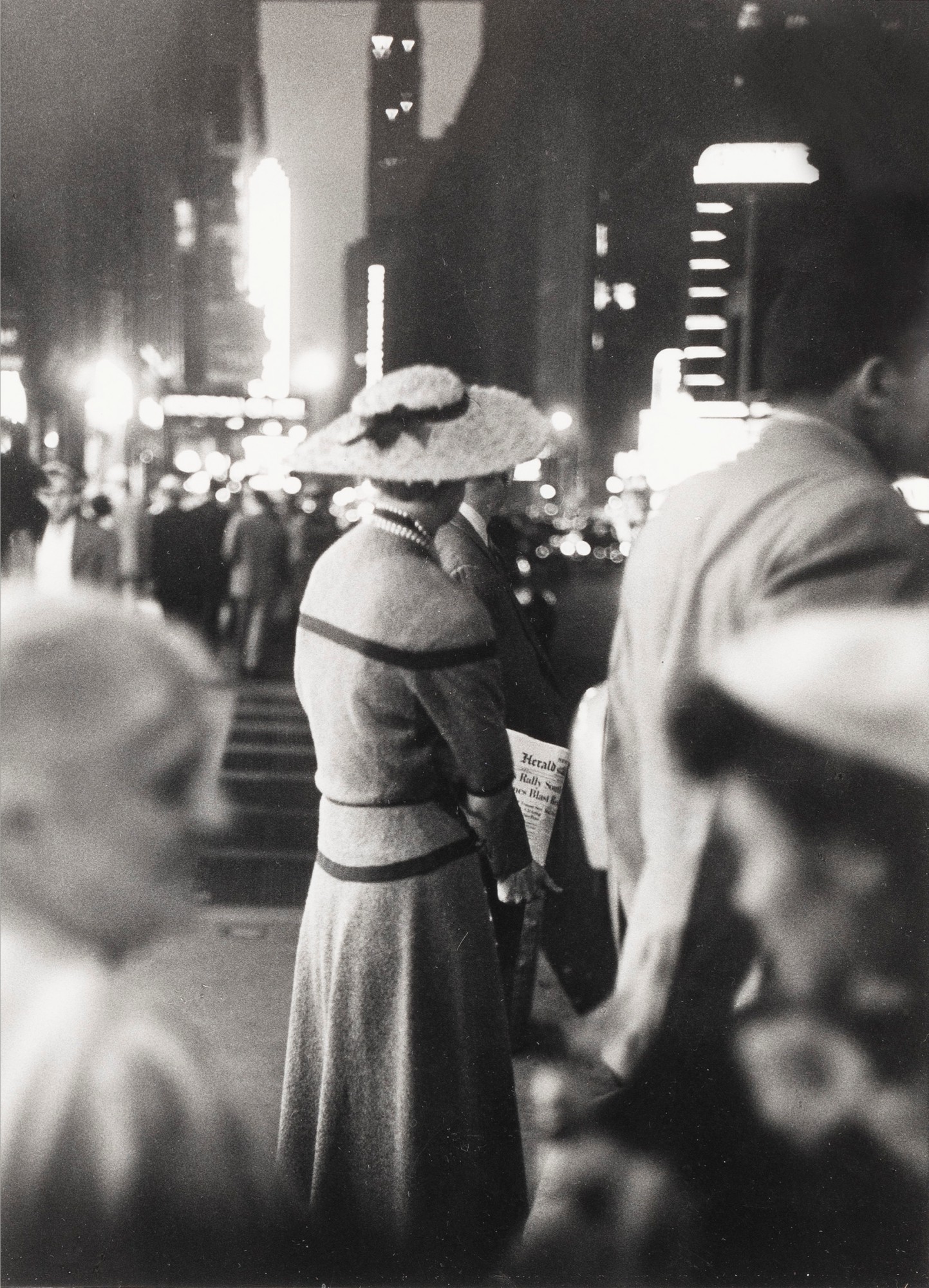 Looking torward Time Square, NYC, 1947-1950