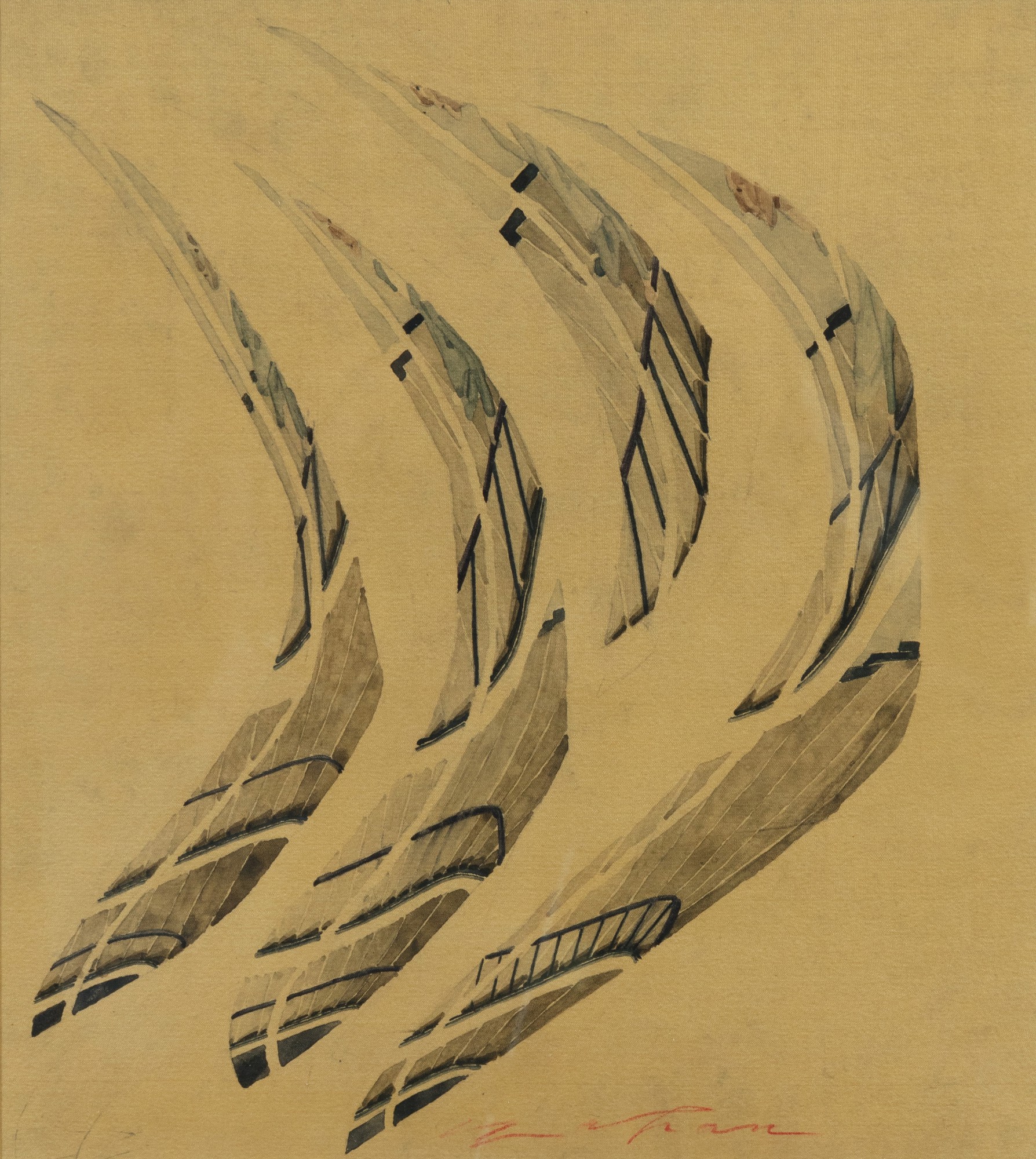 Sam Szafran — Untitled (escalier fragmenté)