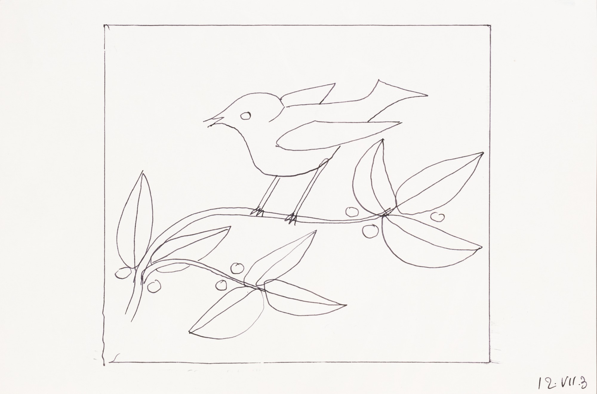 François-Xavier Lalanne — L'oiseau sur la branche