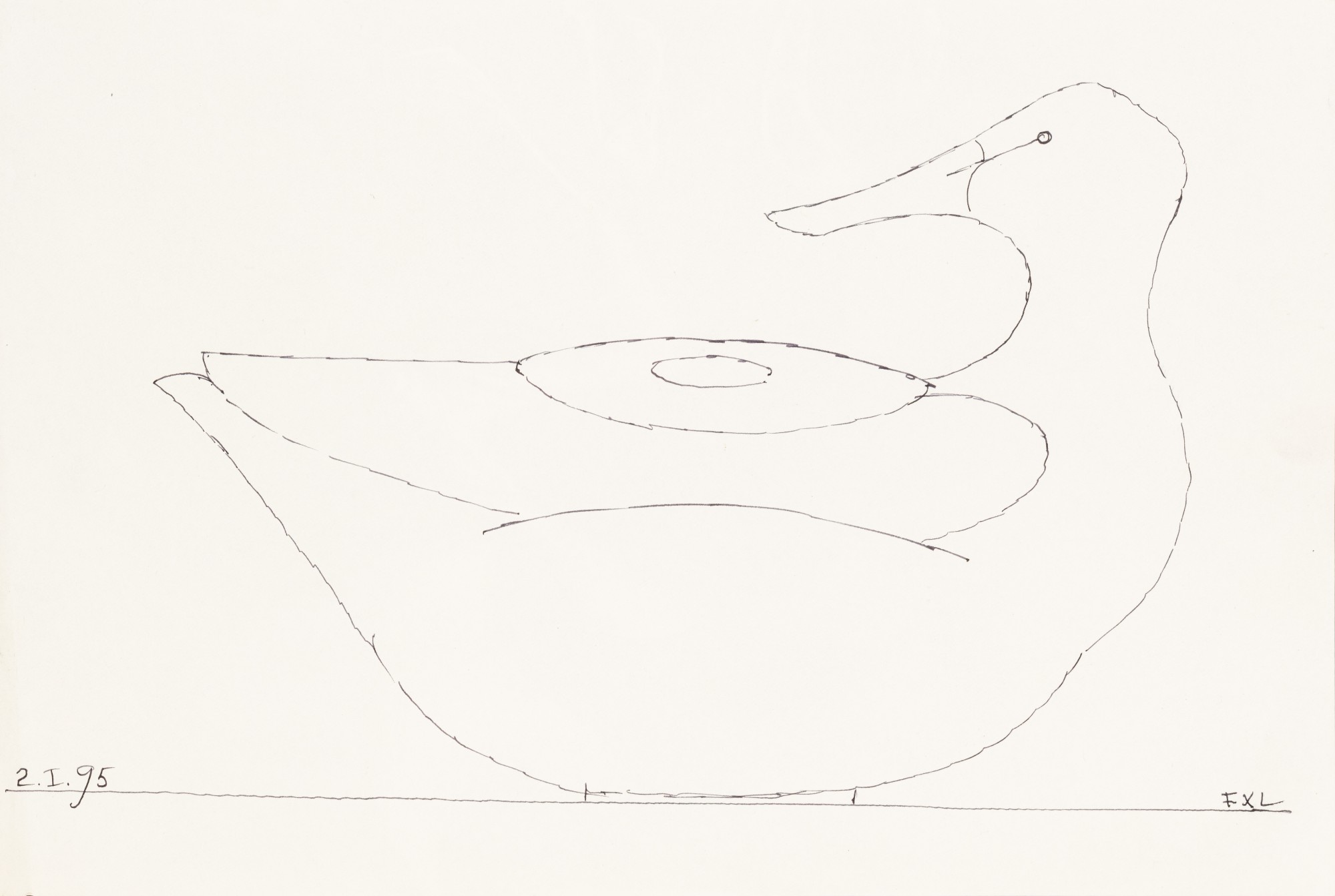 François-Xavier Lalanne — Étude pour la Canette à thé