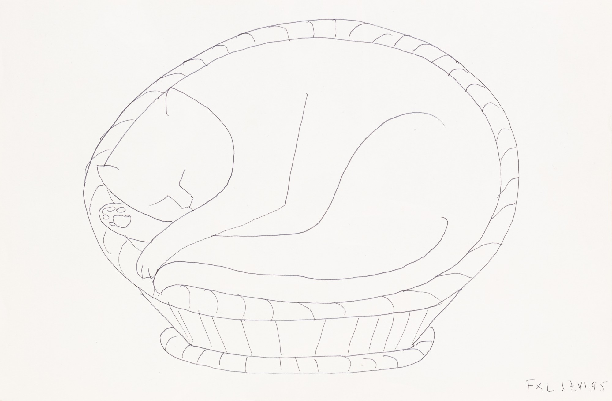 François-Xavier Lalanne — Chat qui dort