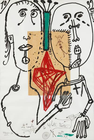 Le couple à la plante verte