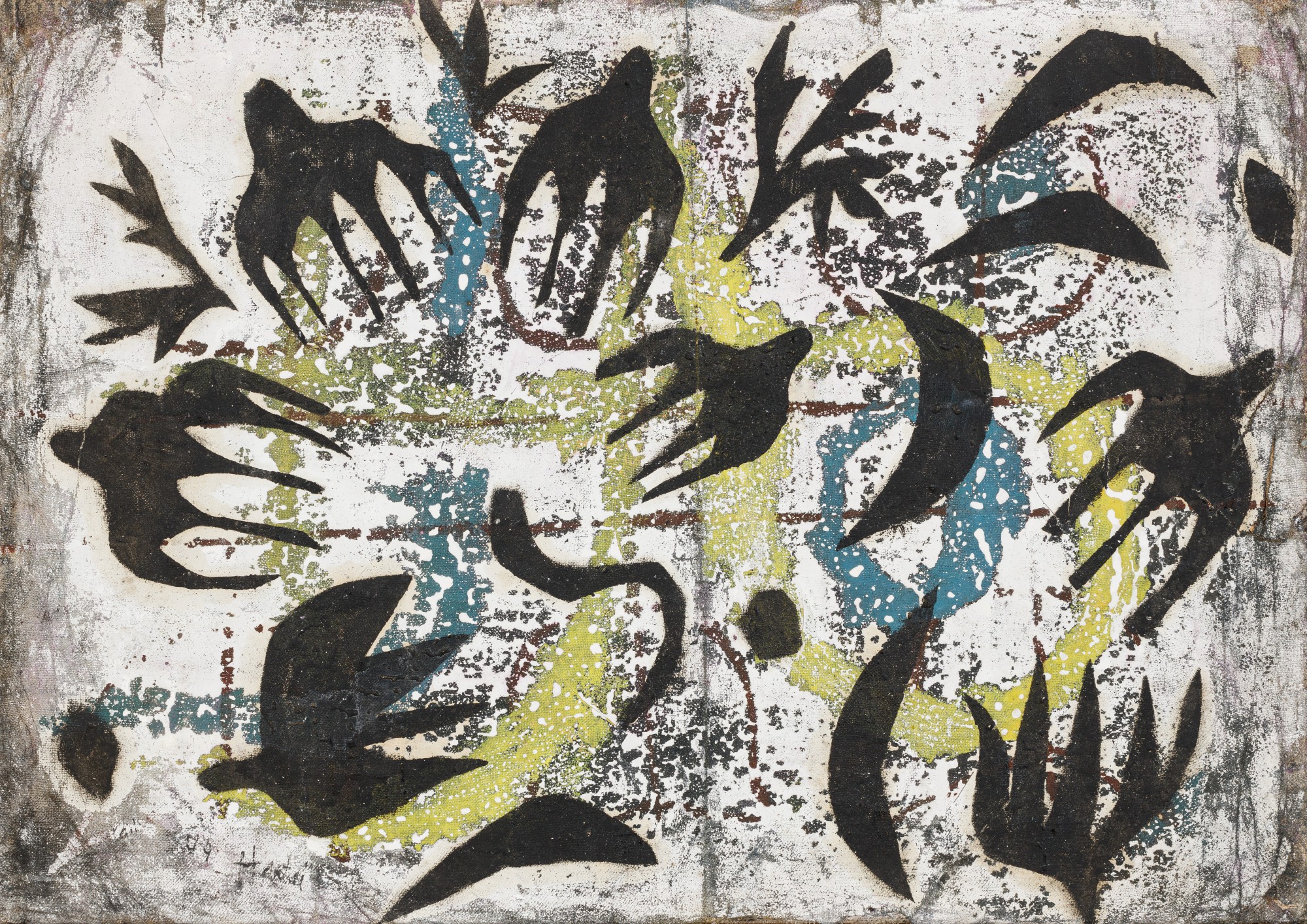 Simon Hantaï — Untitled (recto/verso)