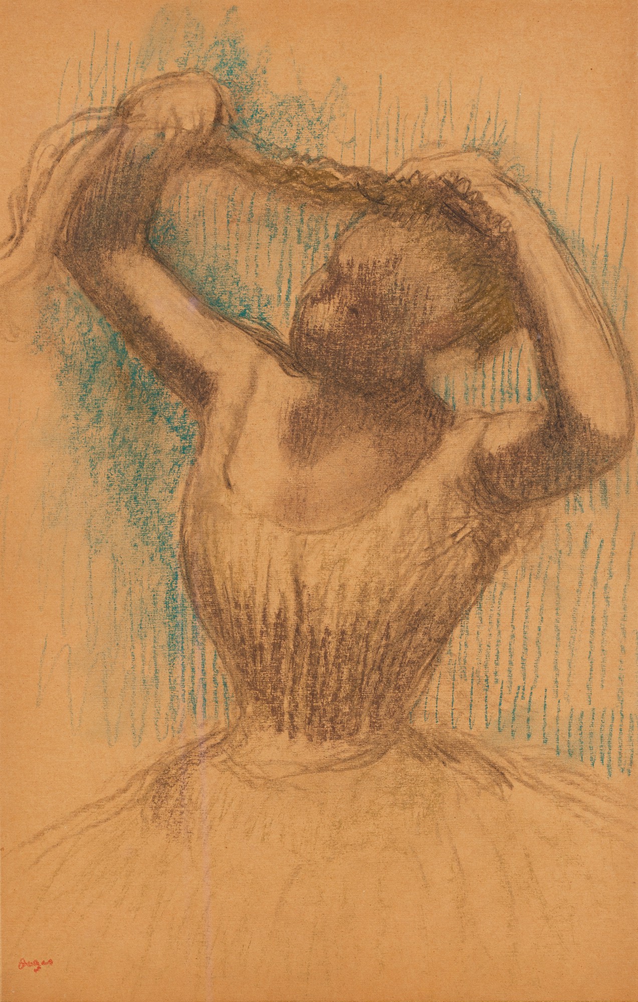 Edgar Degas — Danseuse rajustant sa coiffure