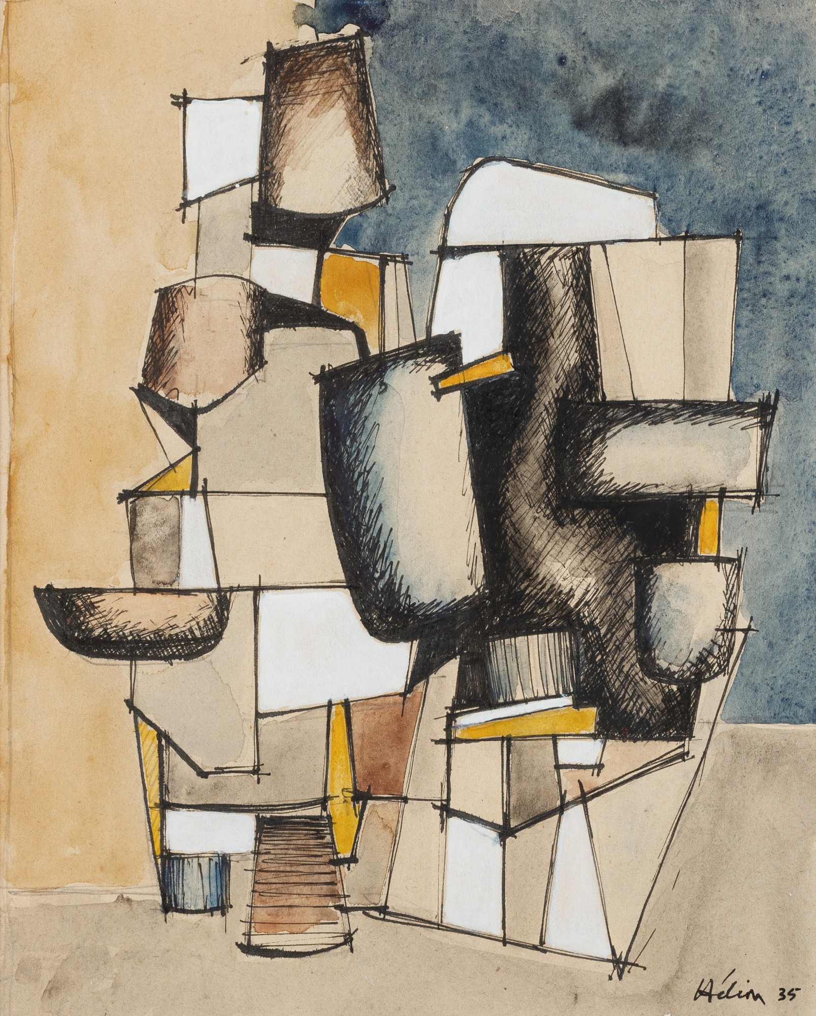 Sans titre (Composition abstraite)