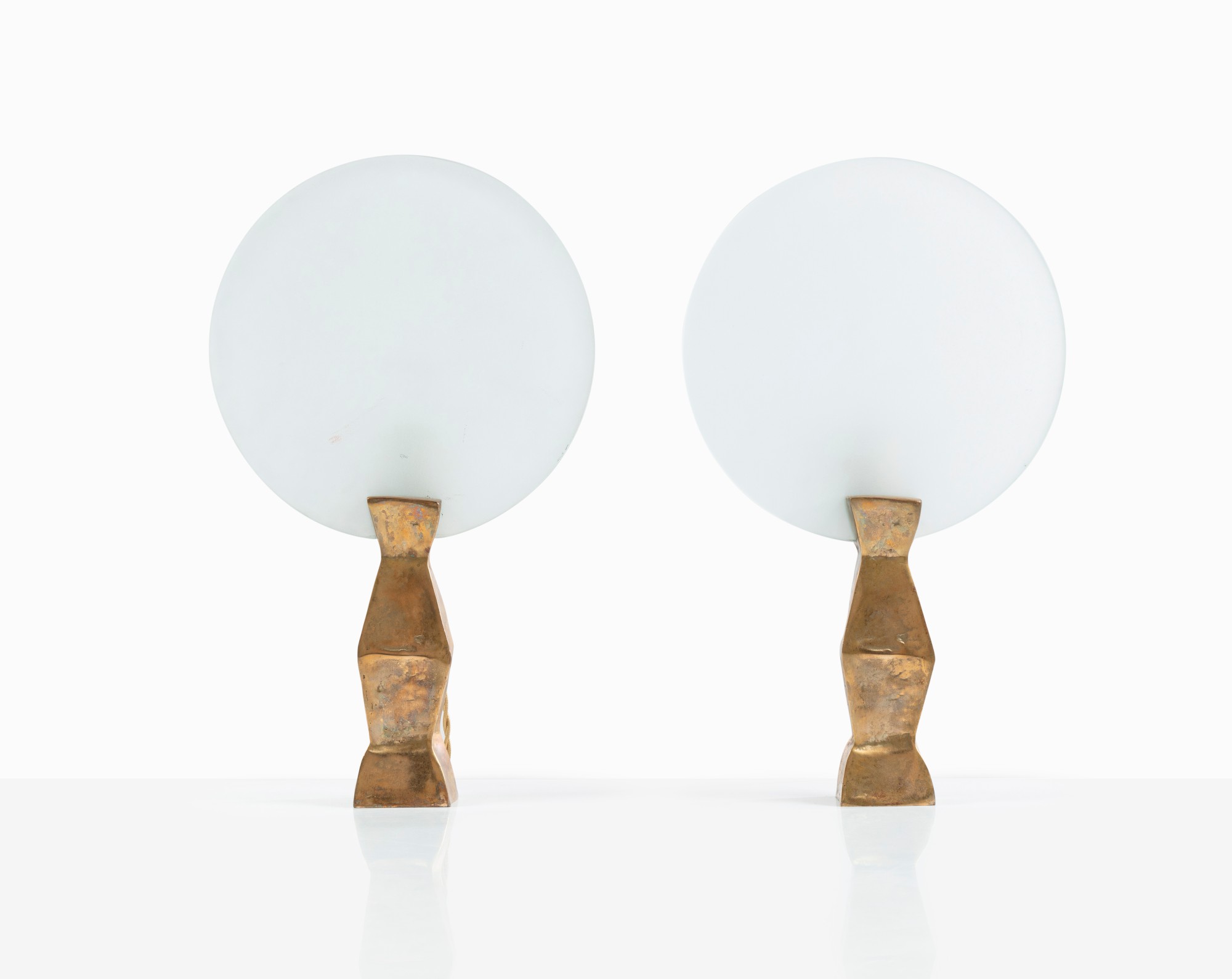 Elizabeth Garouste et Mattia Bonetti — Paire de lampes Lune