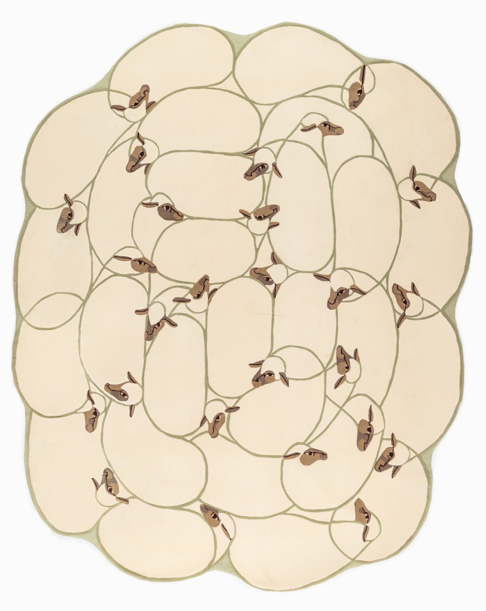 François-Xavier Lalanne — Tapis Petit troupeau de moutons, grand modèle