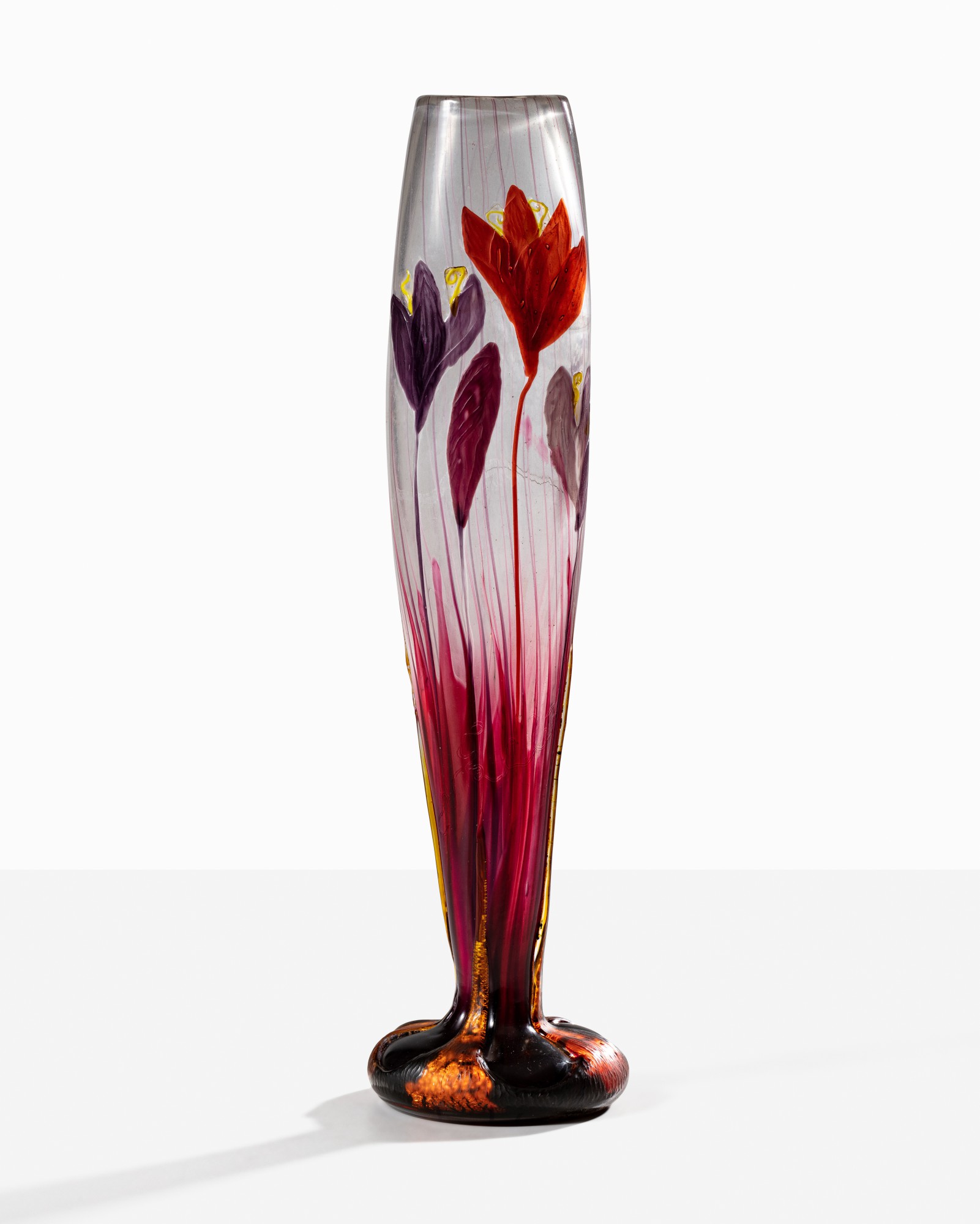 Émile Gallé —  Vase Crocus ou Veilleuse d'Automne