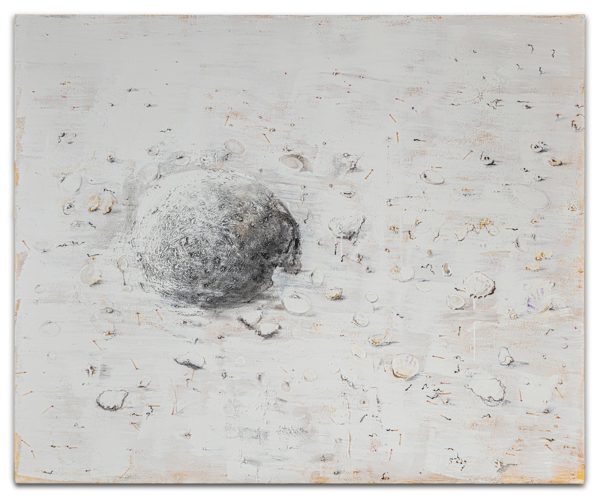 Crâne aux huitres et allumettes