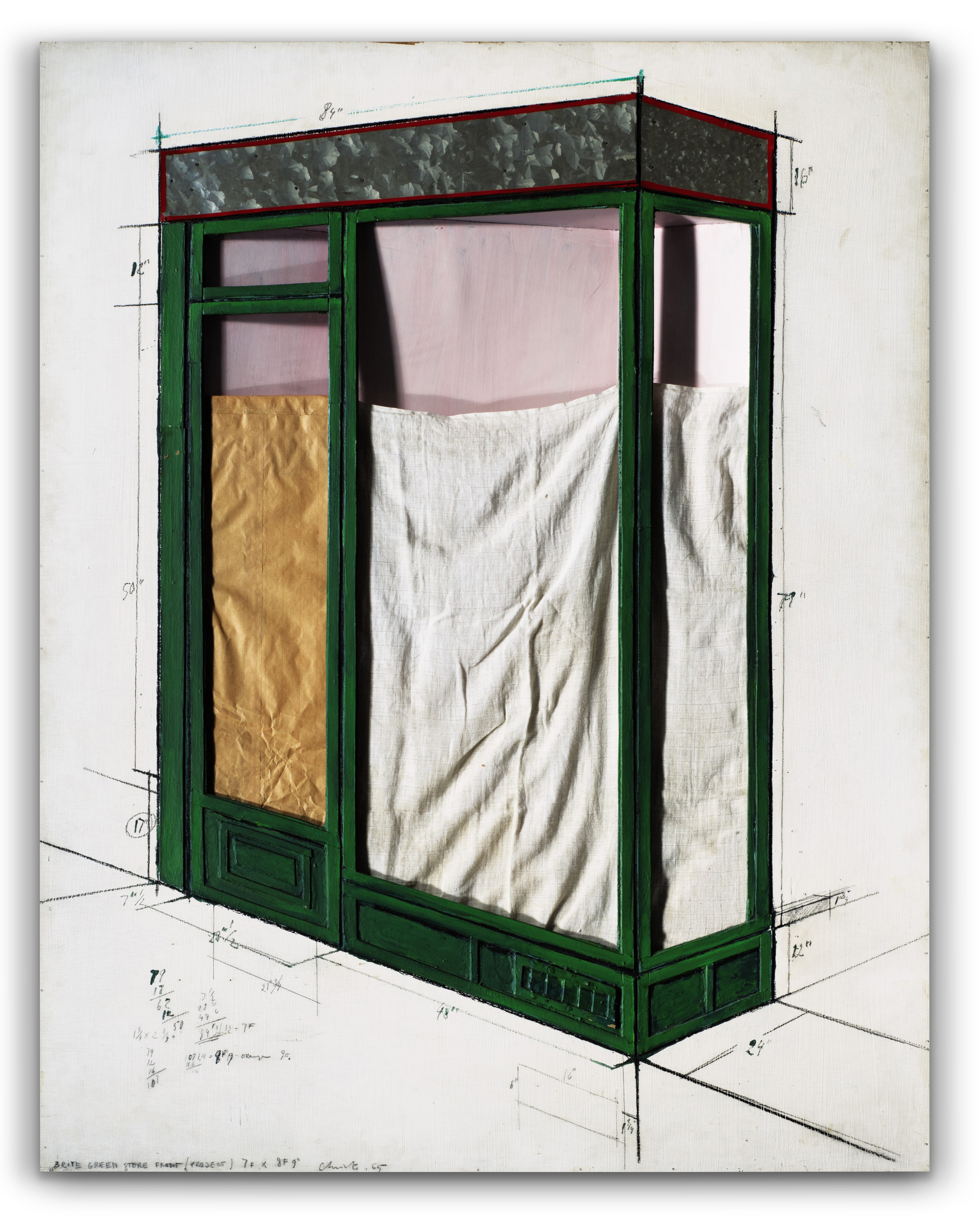 Christo — Brite Green Store Front, Project