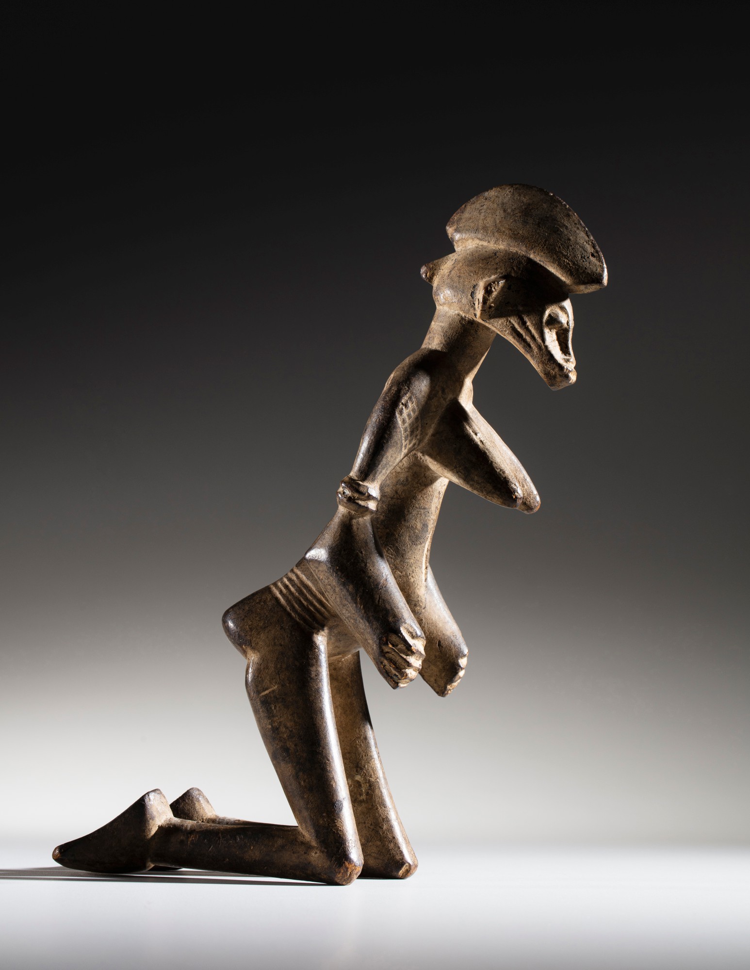 Statue agenouillée, Senufo, Côte d'Ivoire