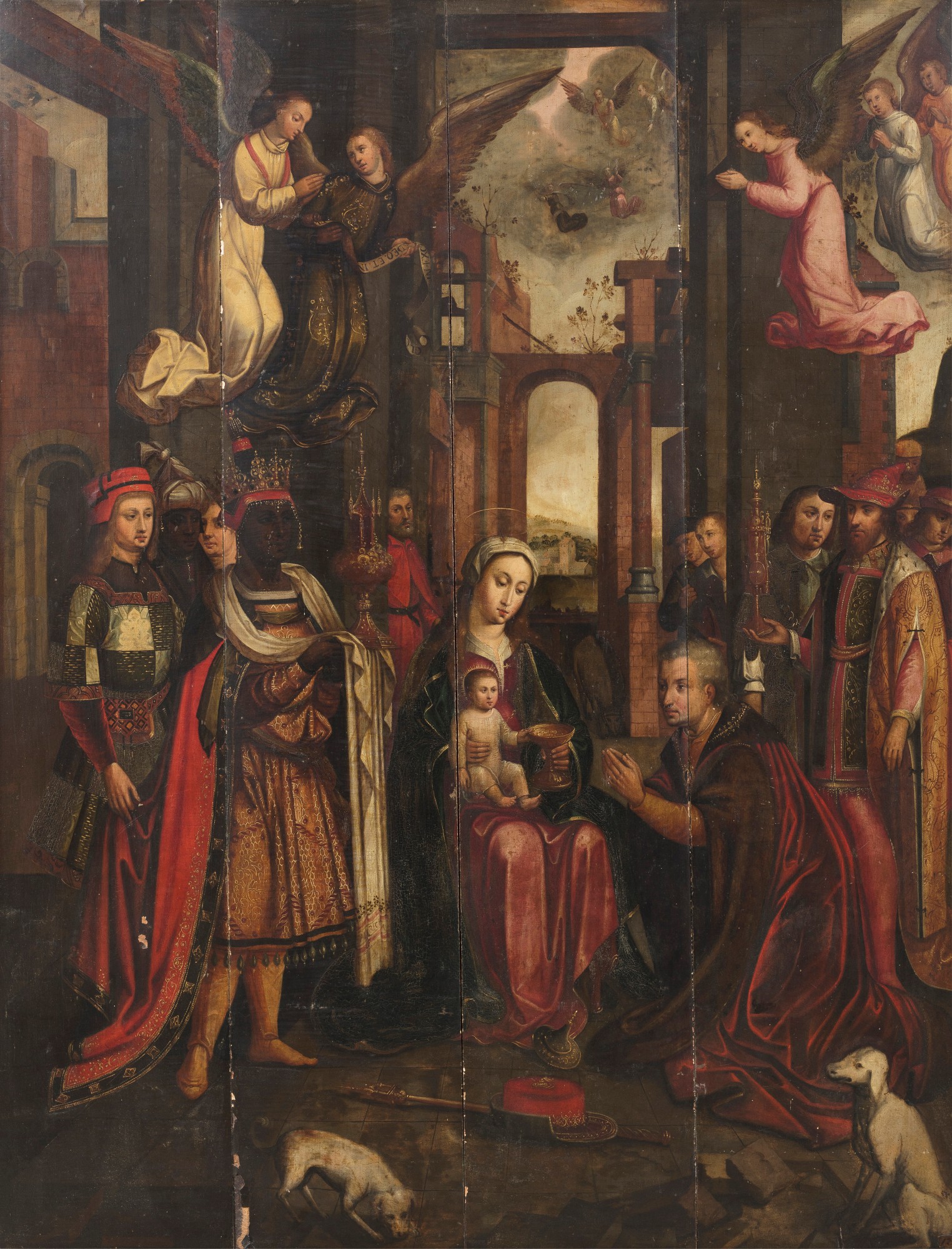 Northern School circa 1550, after Jan Gossaert — L'Adoration des Mages