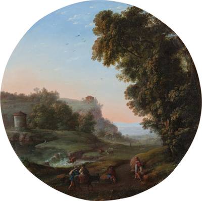 Paysage de la campagne romaine