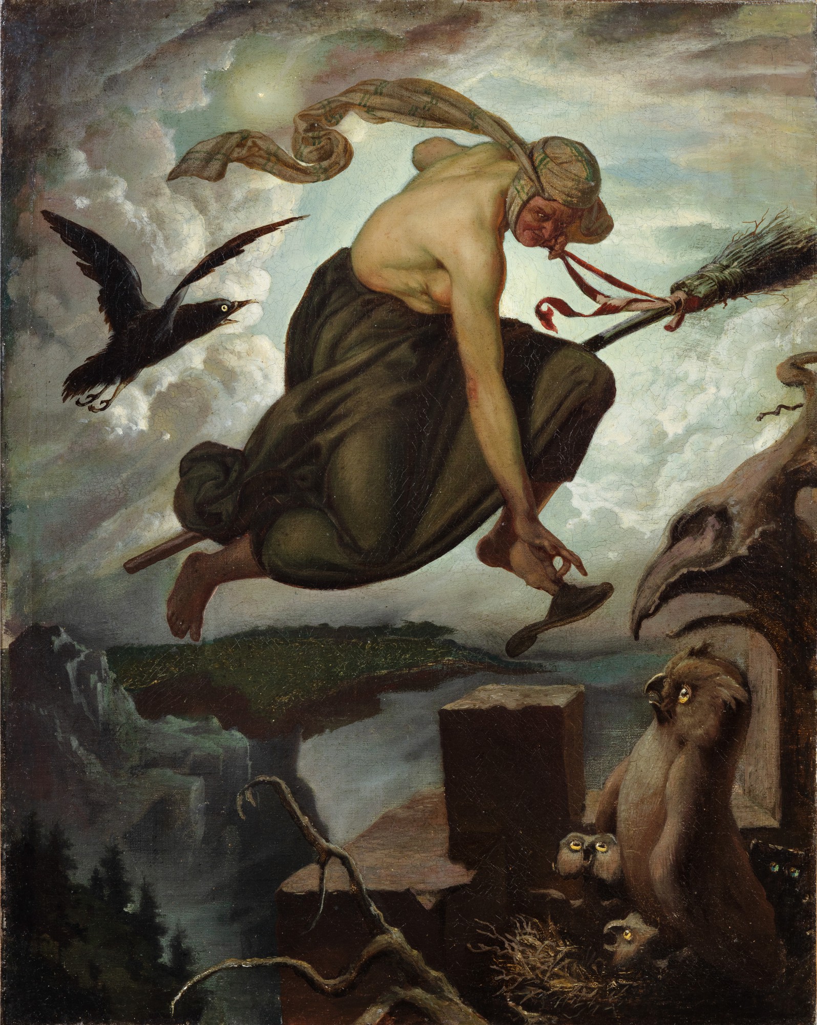 English School, 19th Century — La Sorcière