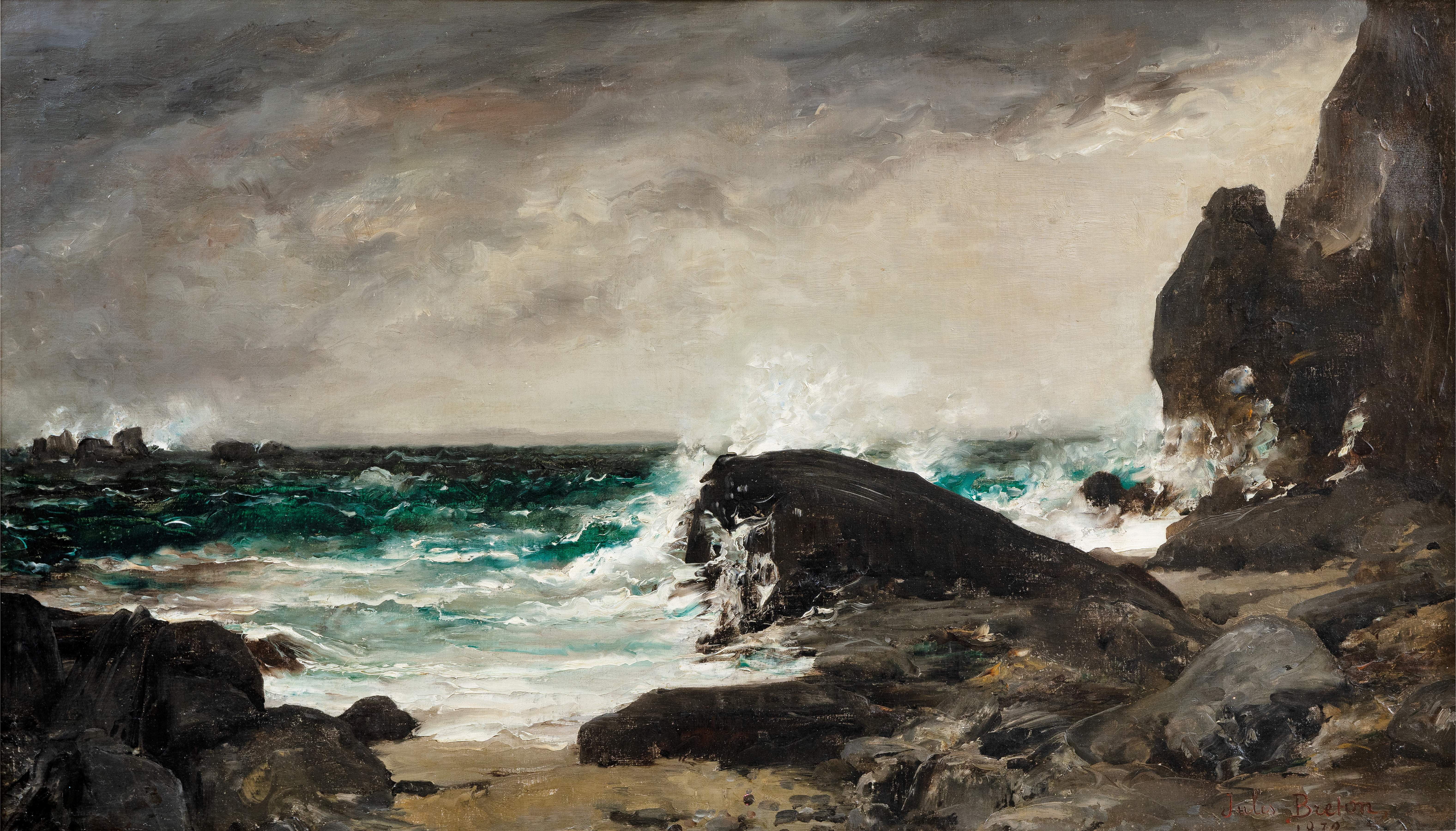 Tempête sur la côte