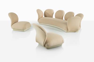 Canapé et paire de chauffeuses Multimo, modèle F284/4  et F281/1