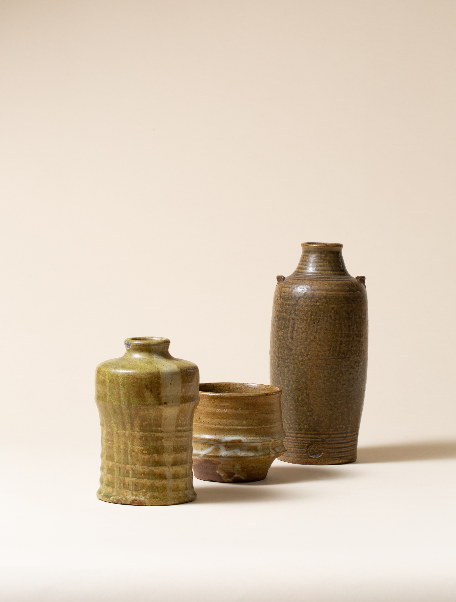 Émile Lenoble — Deux vases et une coupe 