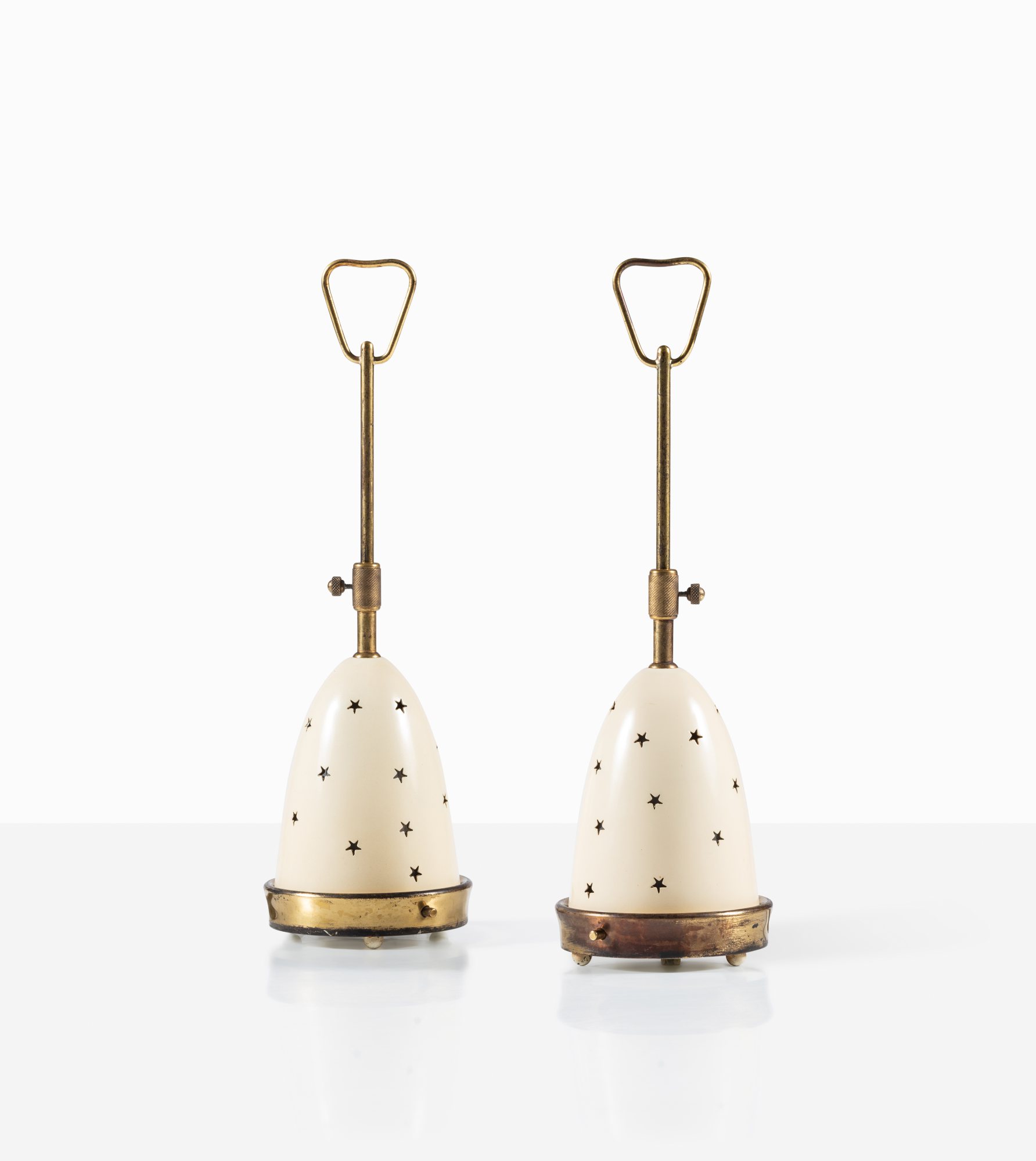 Angelo Lelii — Paire de lamps, modèle n.12291 dites Stelline