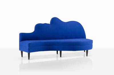 Canapé Profil bleu, pièce unique