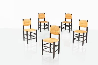 Suite de cinq chaises n°18 dites Bauche